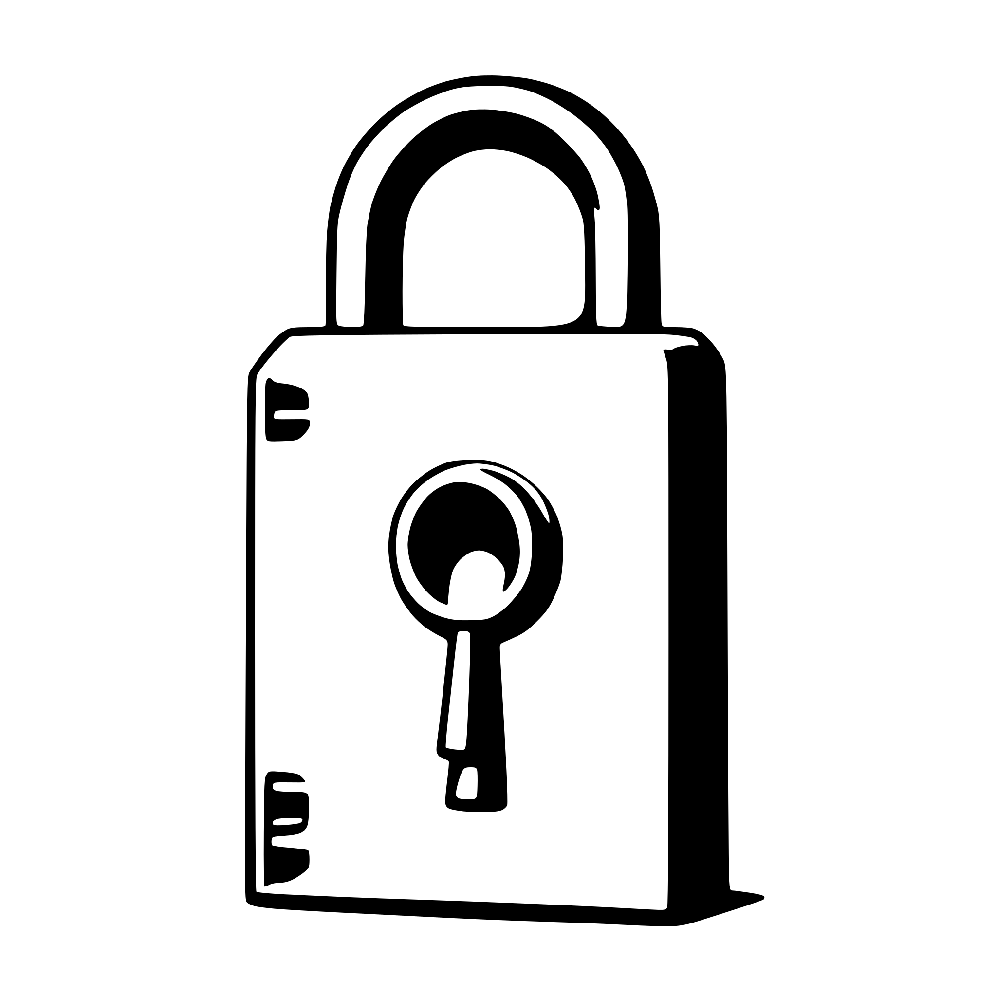 AI-generated SVG of 'padlock'