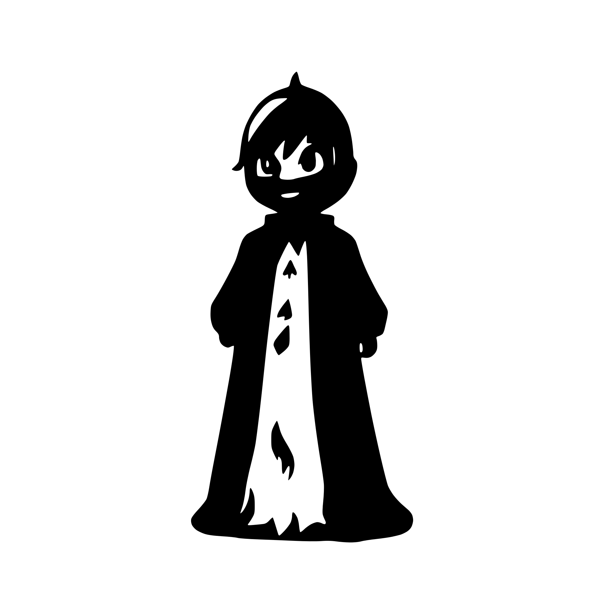 AI-generated SVG of 'caspar the ghost'