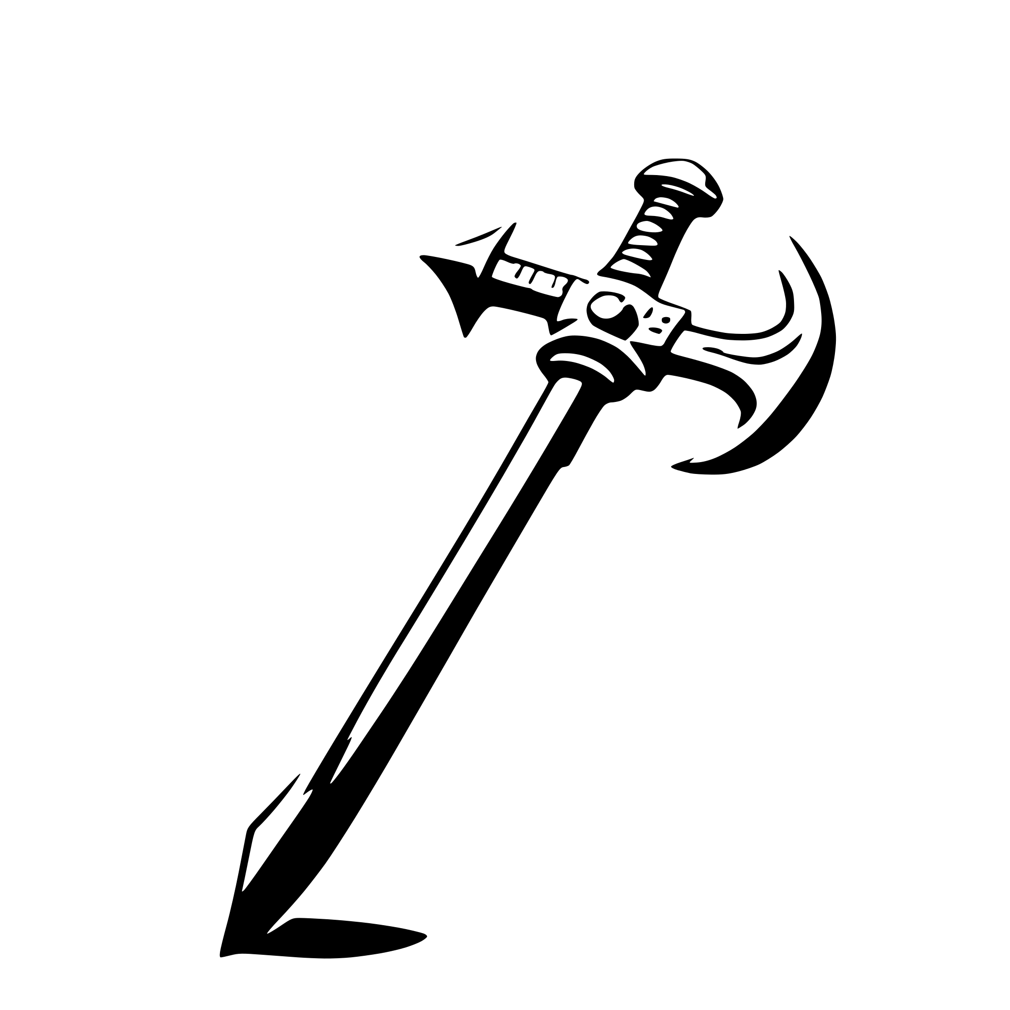 AI-generated SVG of 'a warhammer weapon'