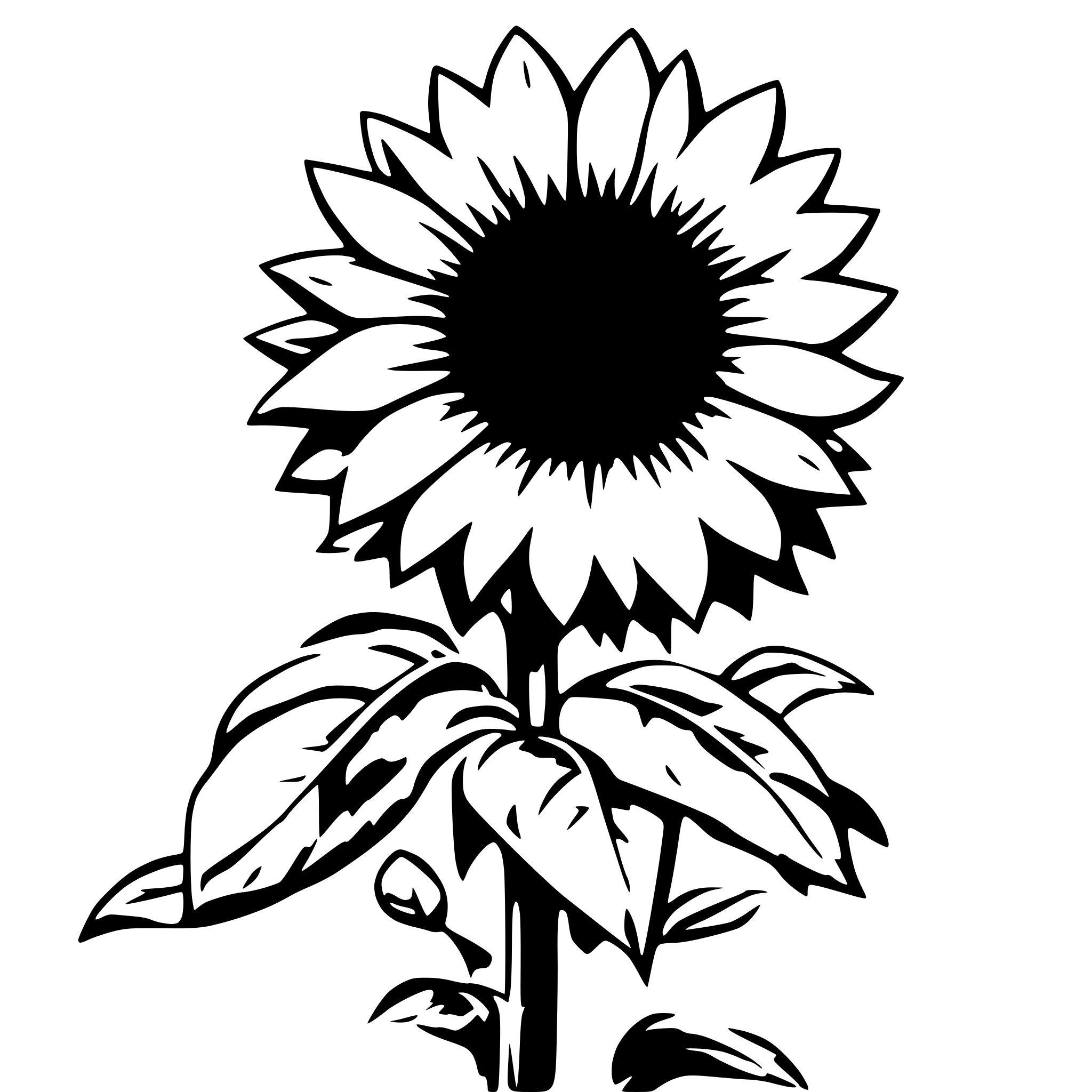 AI-generated SVG of a I want sunflower