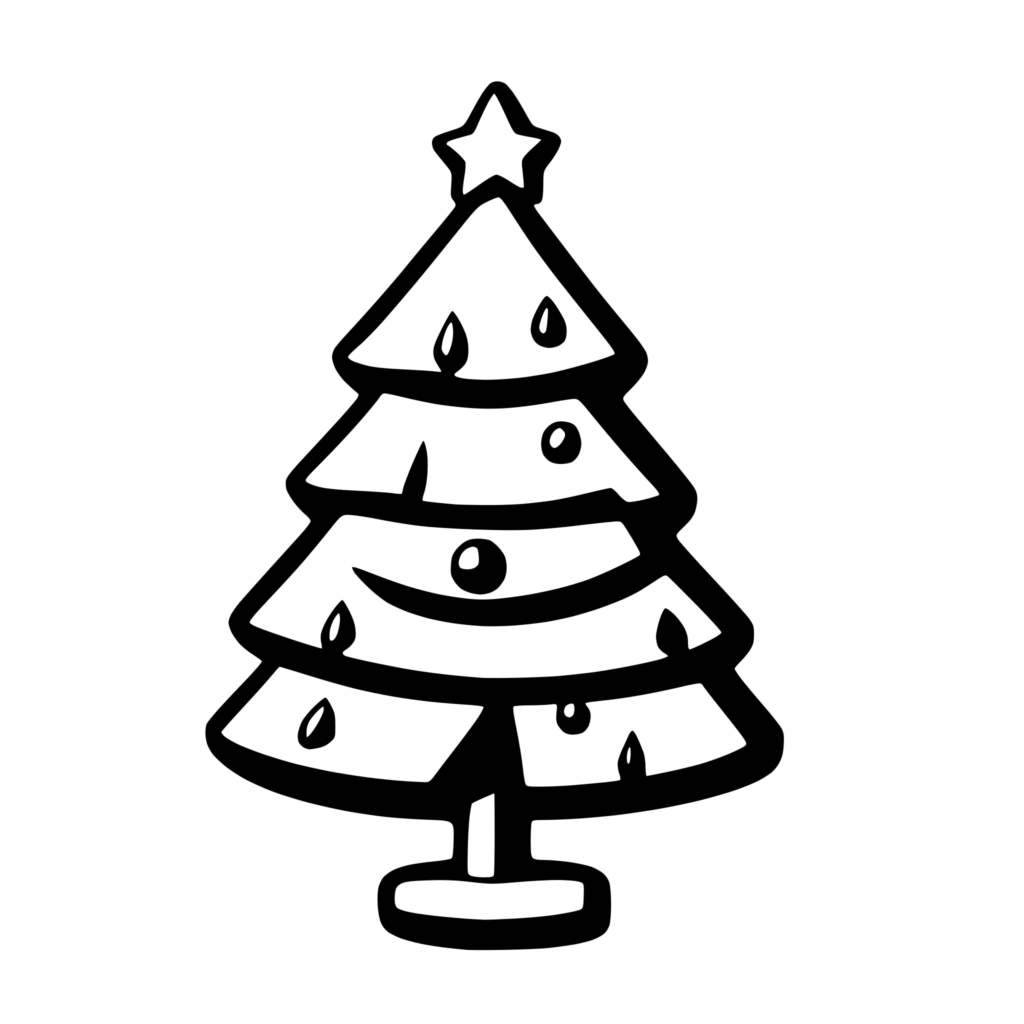 AI-generated SVG of a Christmas tree