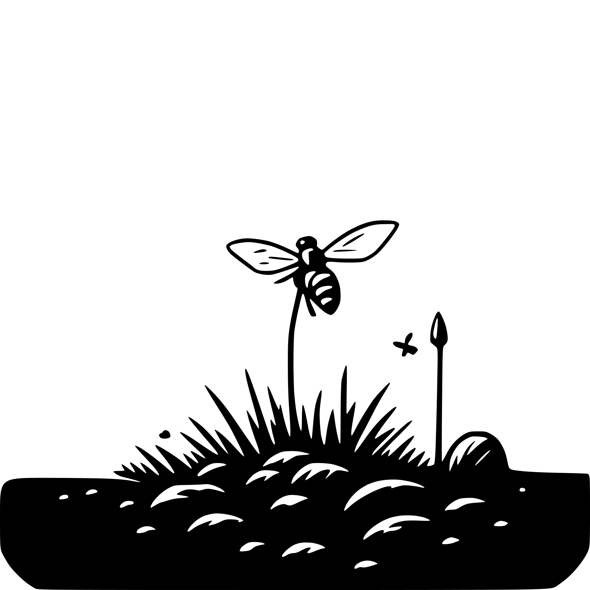 AI-generated SVG of 'fireflies'