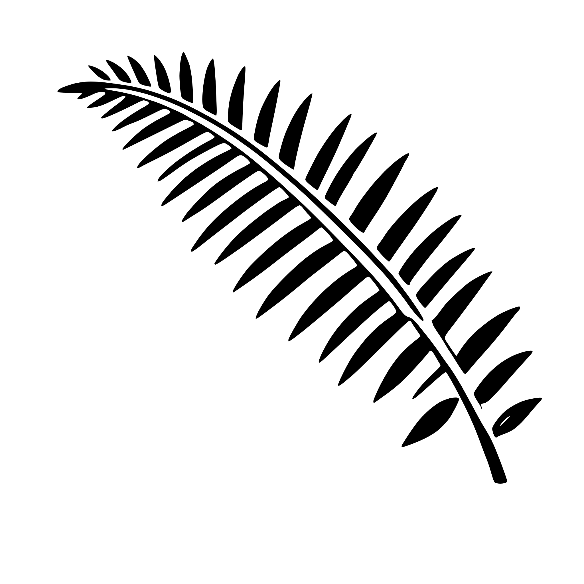 AI-generated SVG of a palm branches