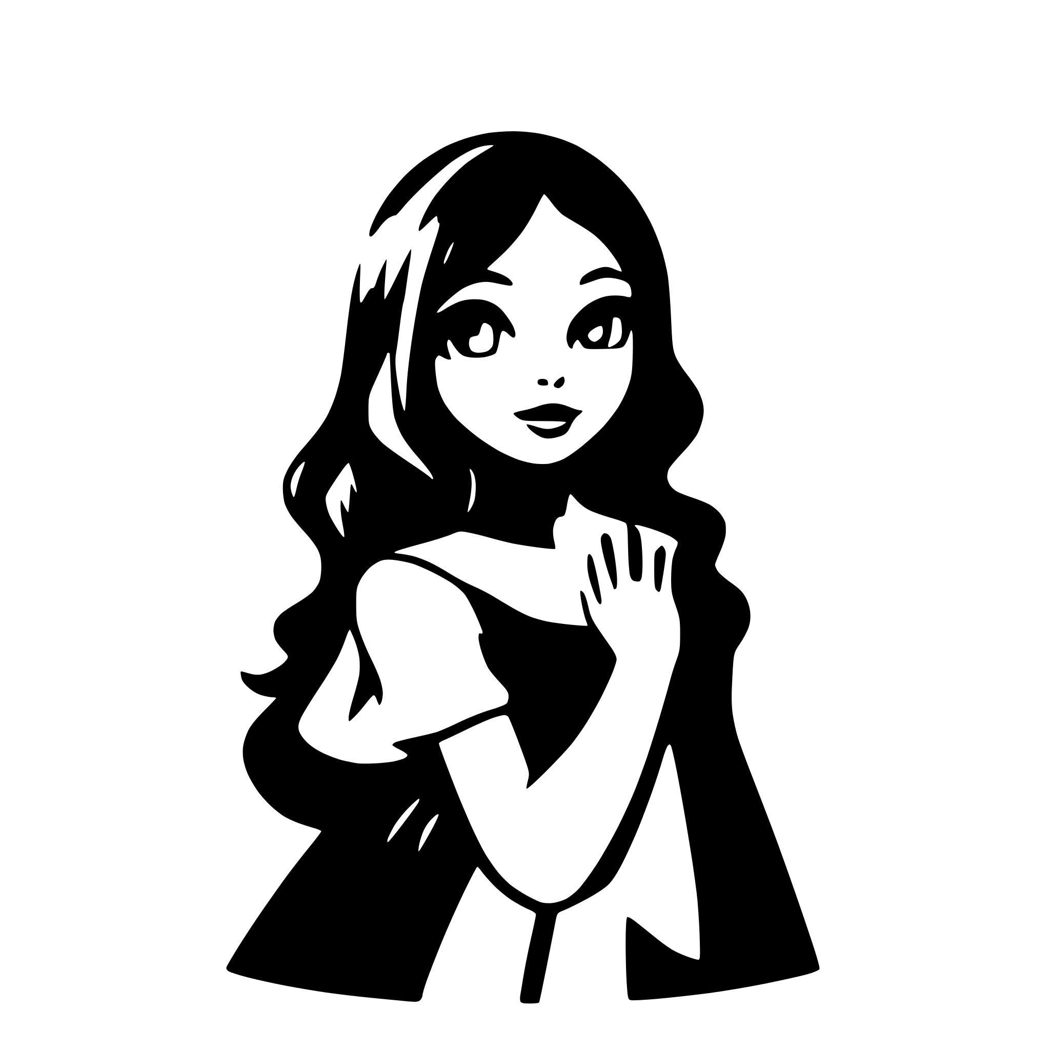 AI-generated SVG of a ghost