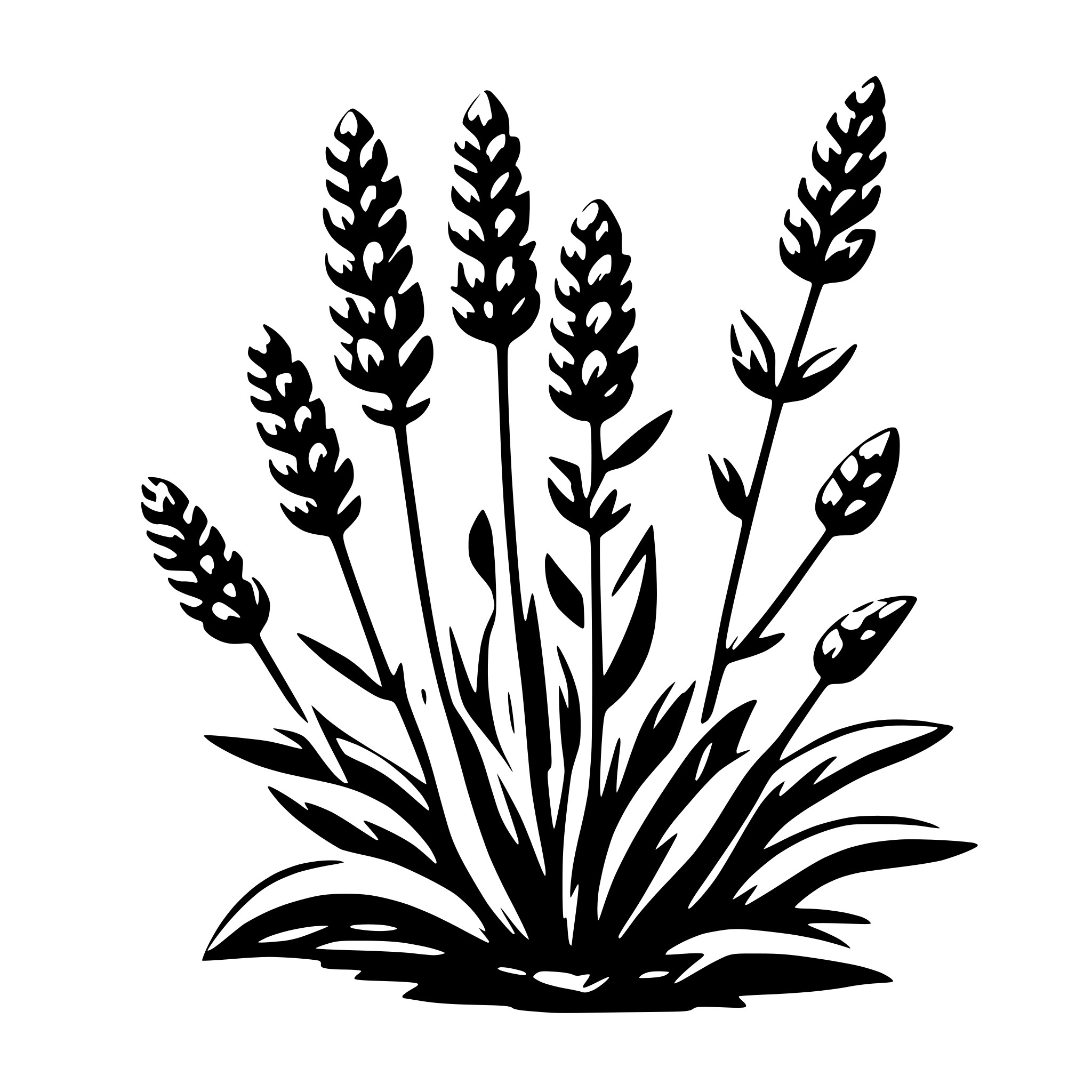 AI-generated SVG of a lavender