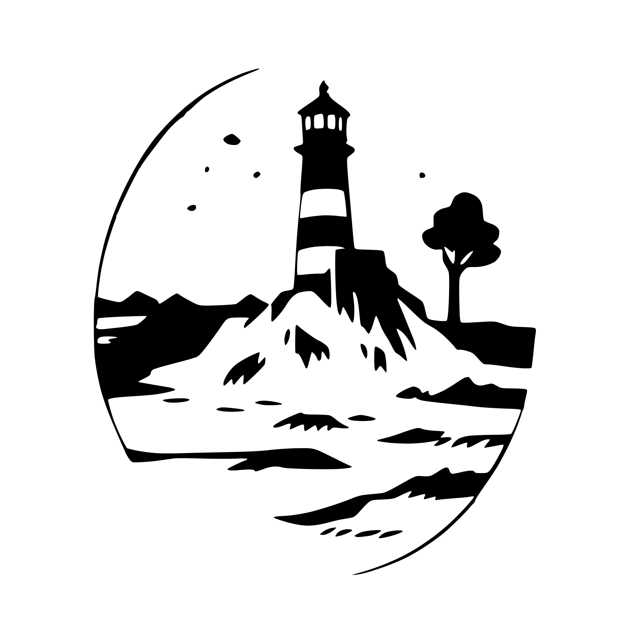 AI-generated SVG of a un faro su delle rocce, colpito dalle onde, stilizzato con massimo 4 colori AI-generated SVG of a un faro su delle rocce, colpito dalle onde, stilizzato con massimo 4 colori
