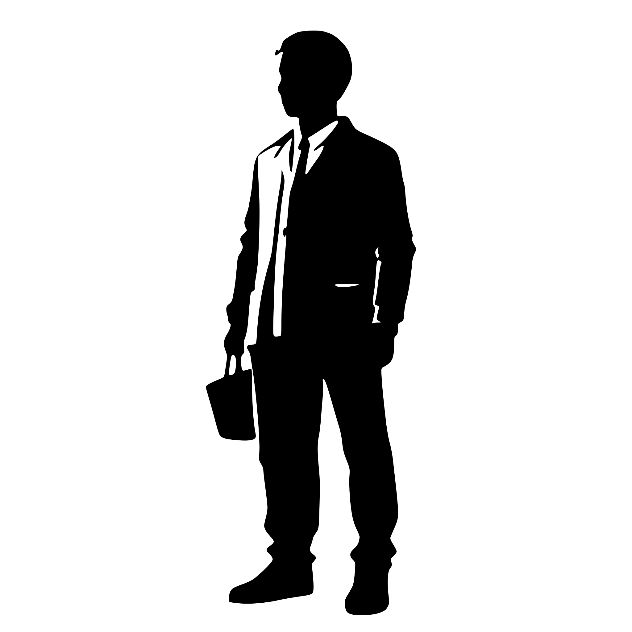 AI-generated SVG of 'A man  sihouette'