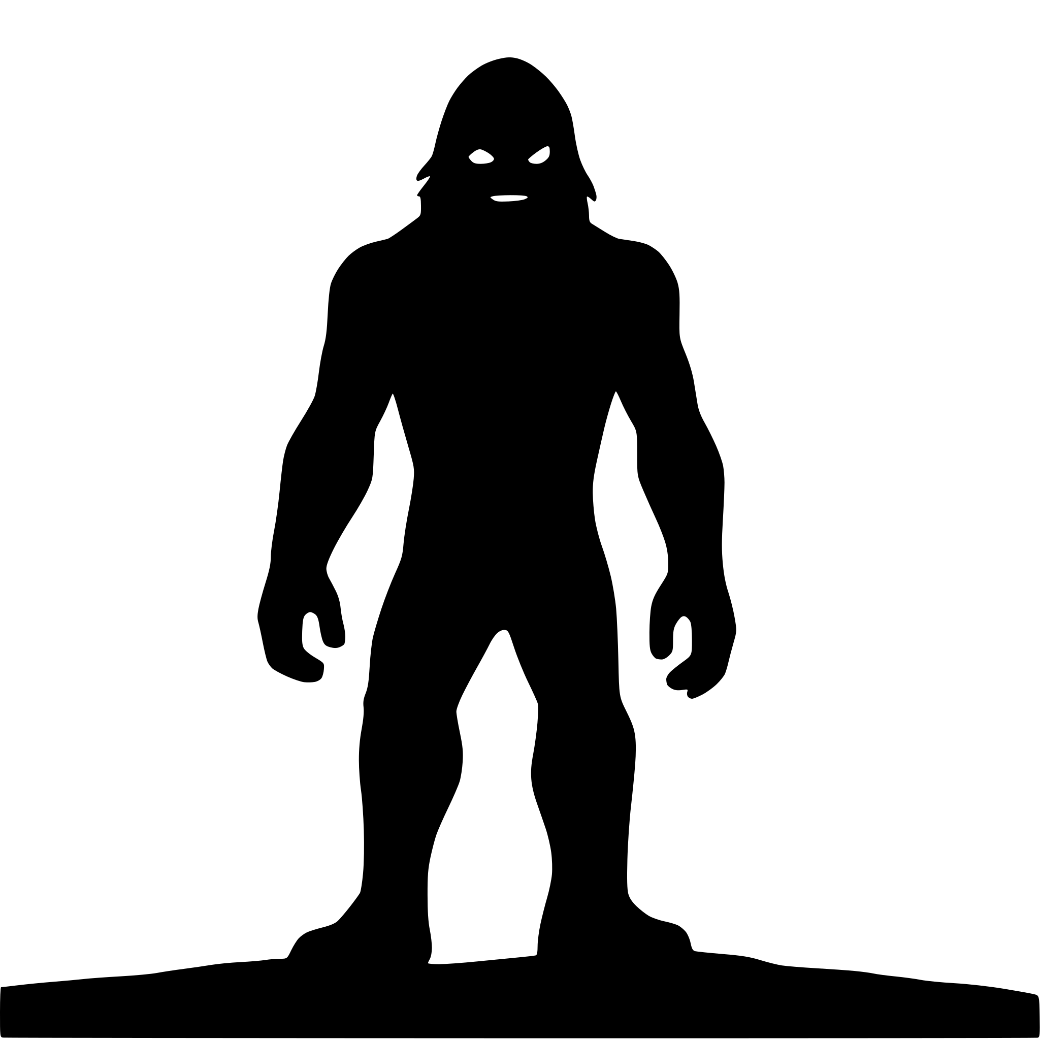 AI-generated SVG of a Bigfoot silhouette