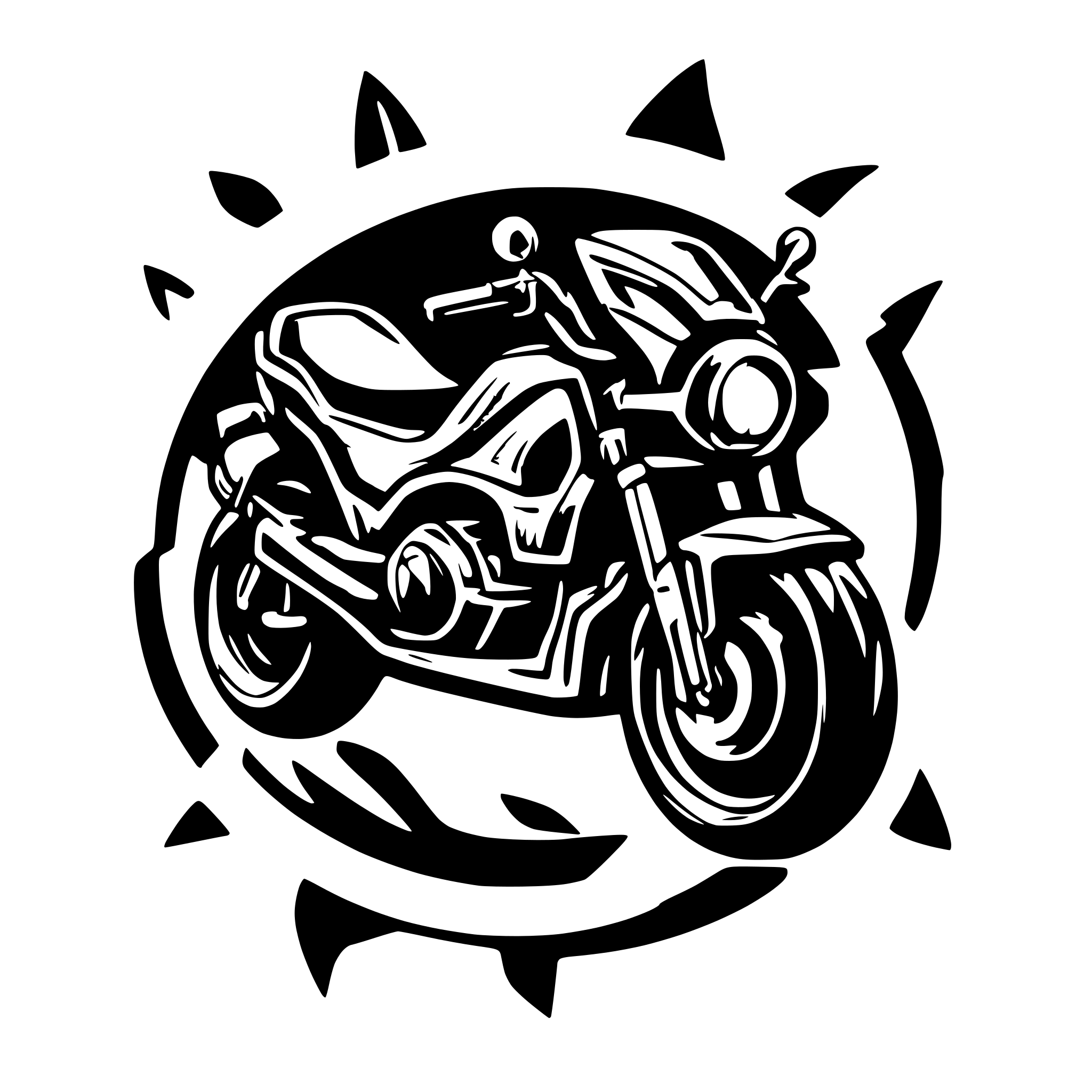 AI-generated SVG of a purple honda grom with wings