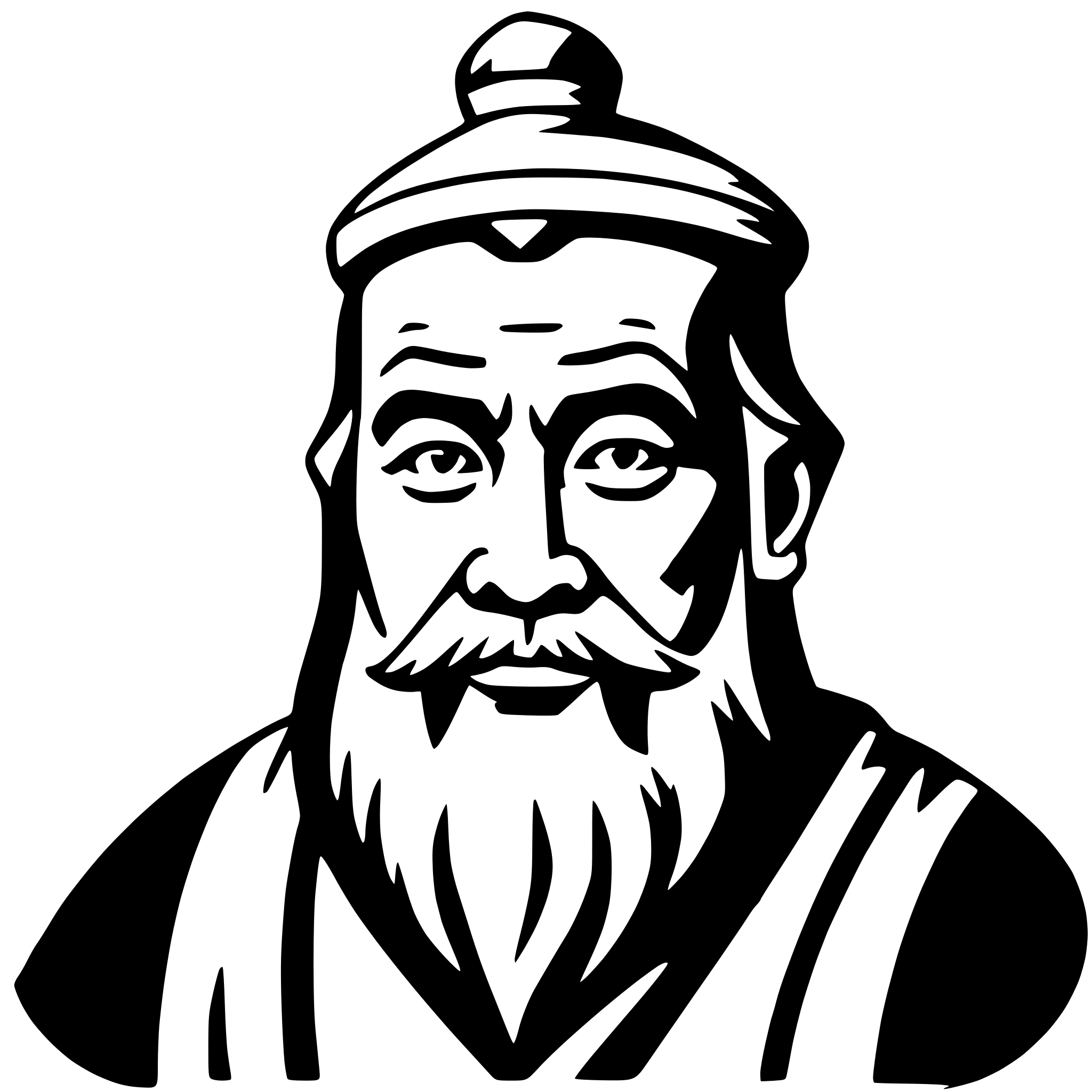 AI-generated SVG of a confucius