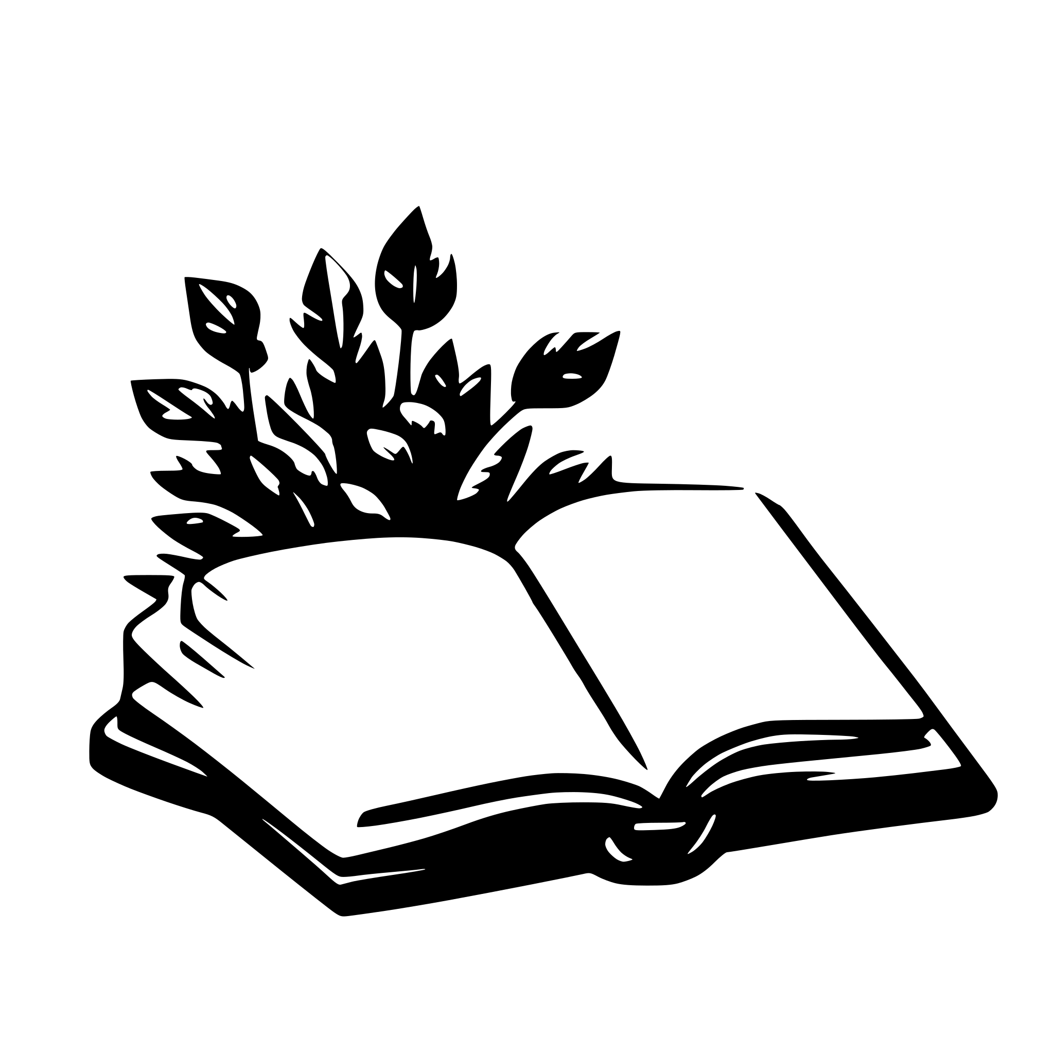 AI-generated SVG of 'an open book'