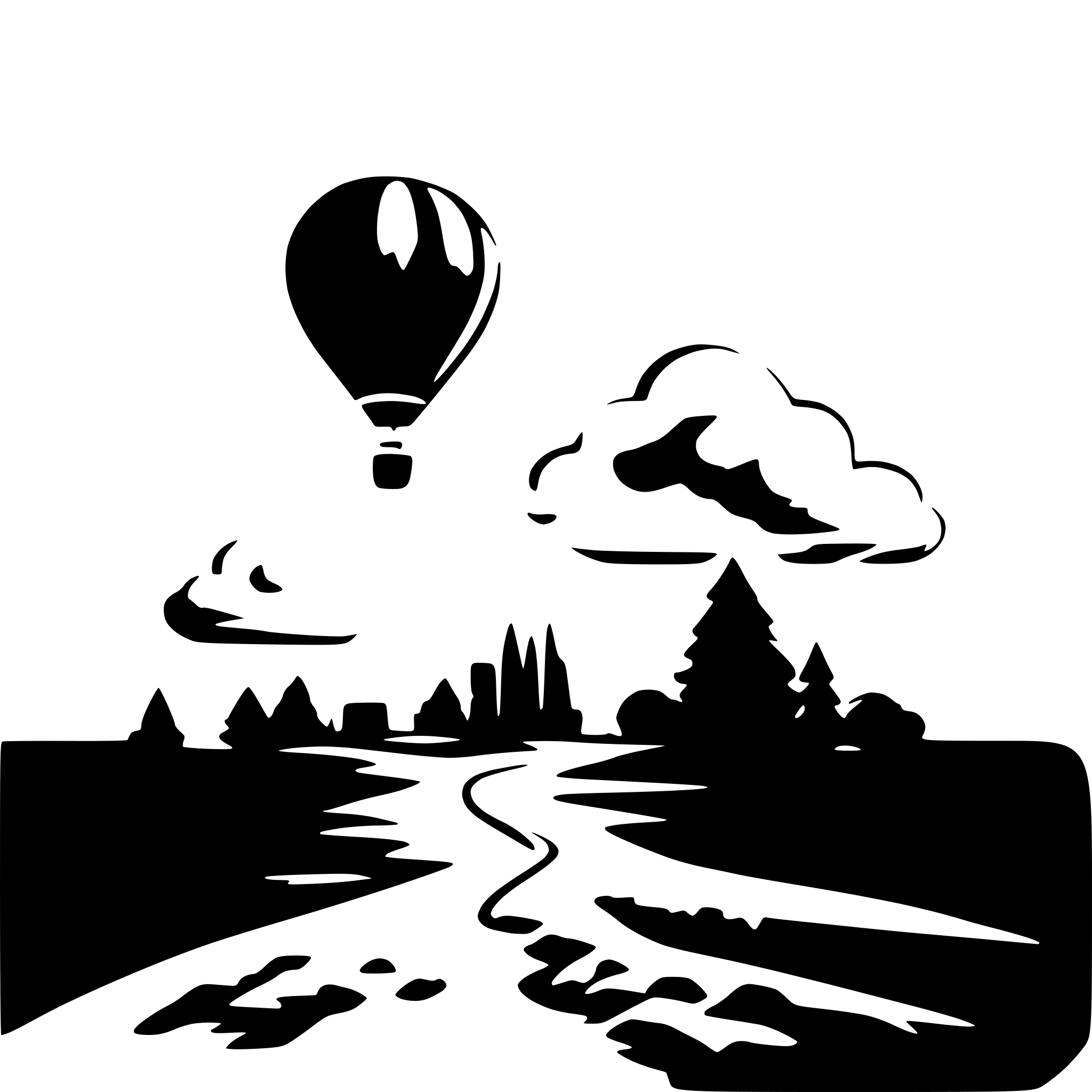 AI-generated SVG of 'ballon et nuage'