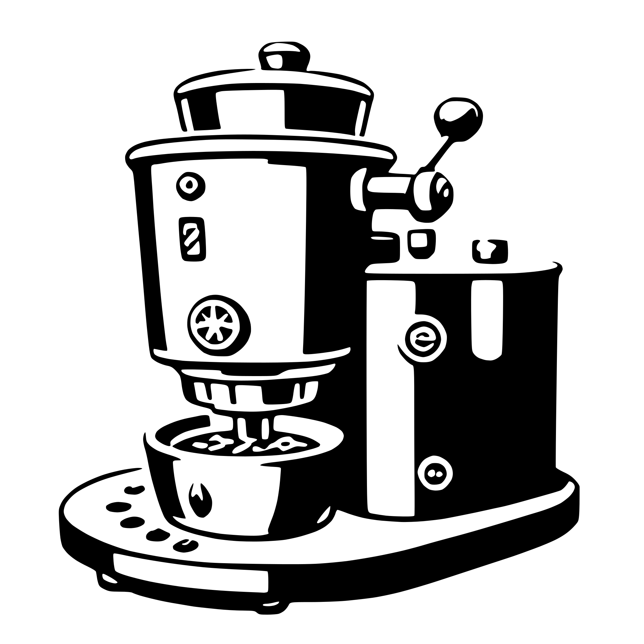 AI-generated SVG of 'cappuccino maker'