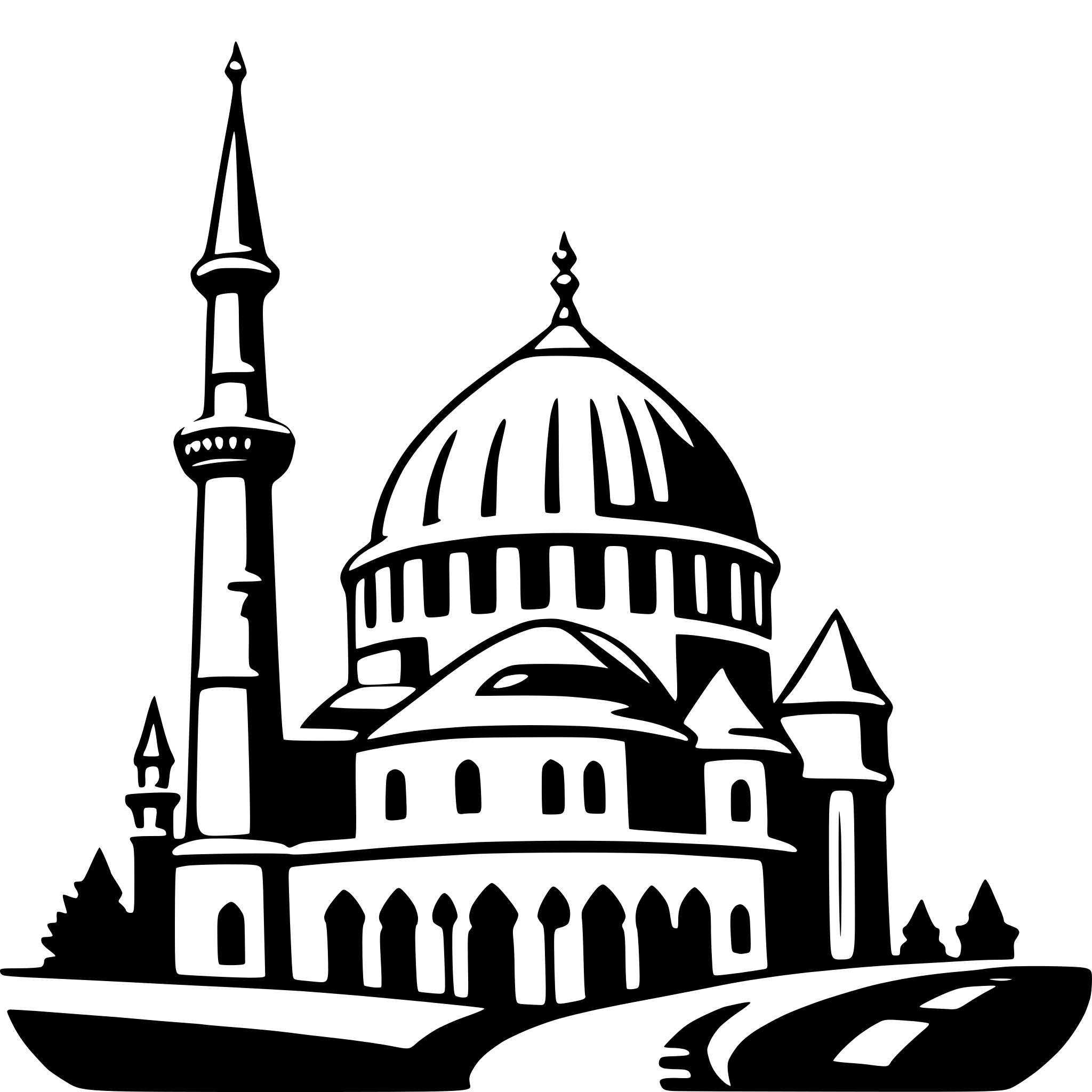 AI-generated SVG of 'sultan ahmed mosque'