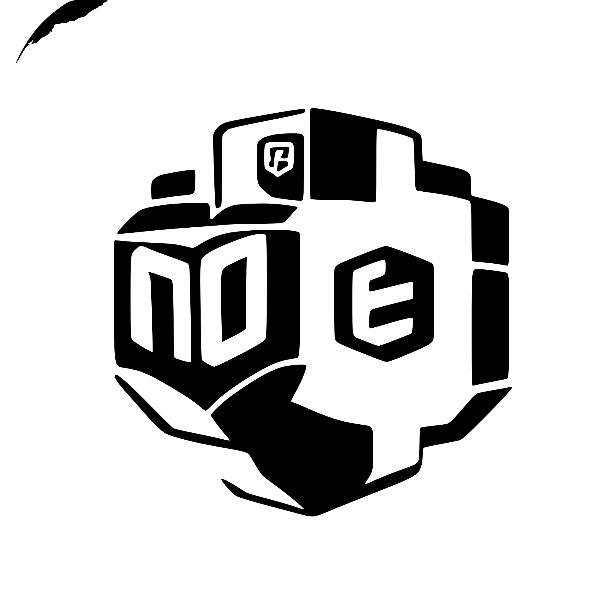 AI-generated SVG of a nodejs logo, mono