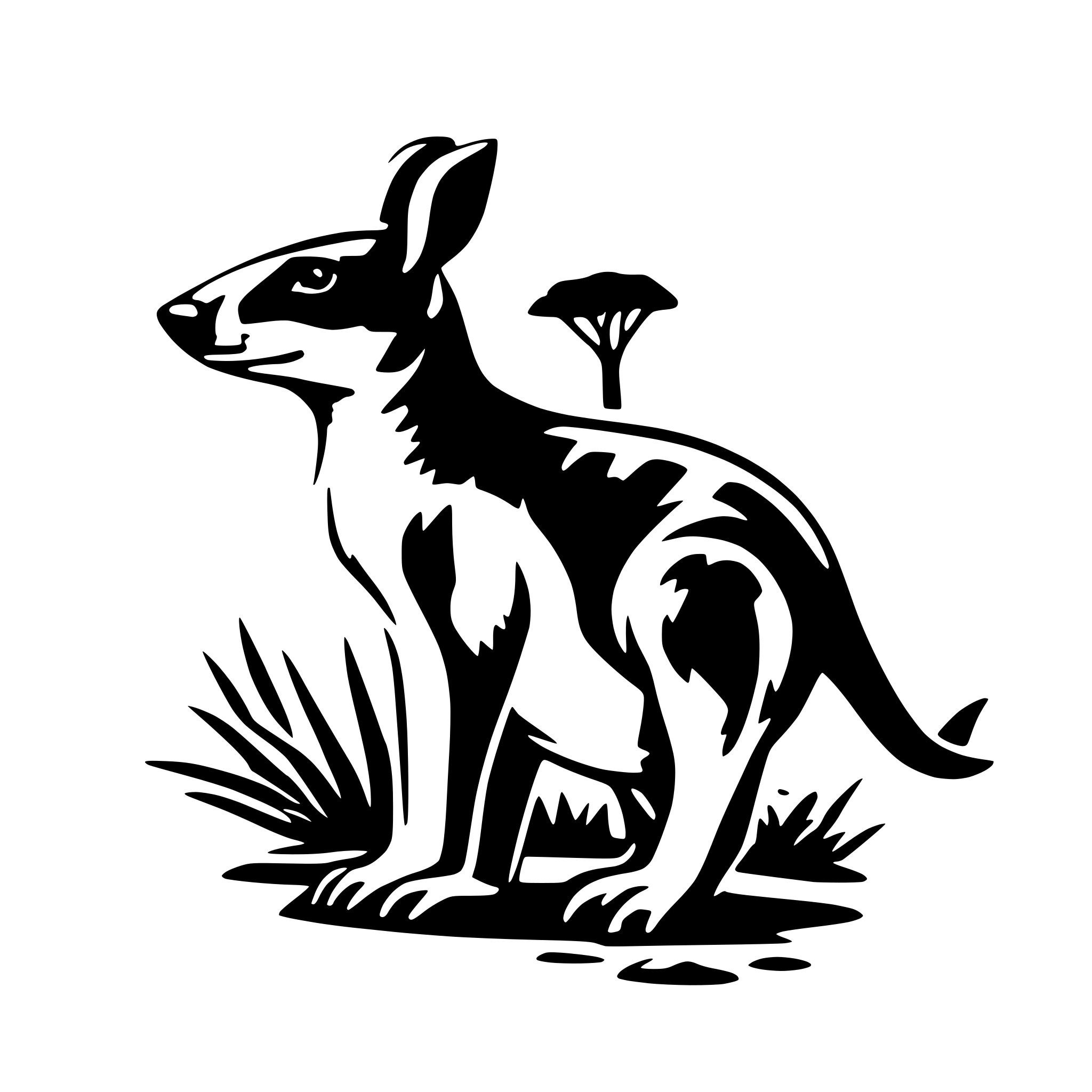 AI-generated SVG of a Australian Animals gone wild