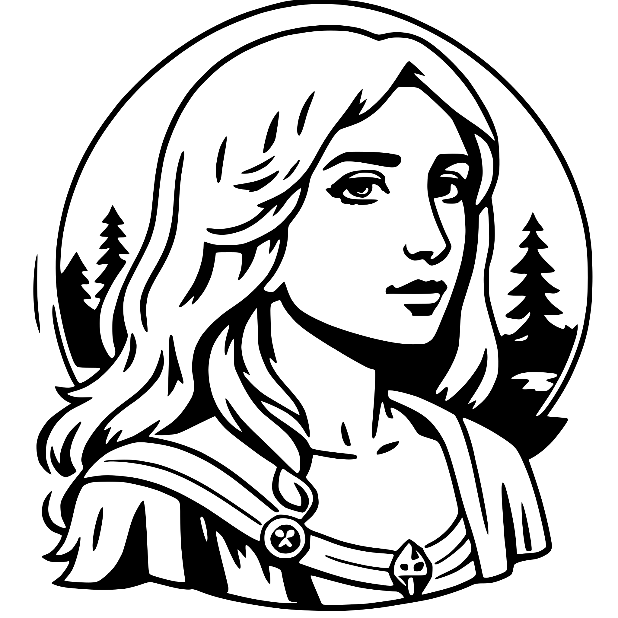 AI-generated SVG of 'arianrhod'
