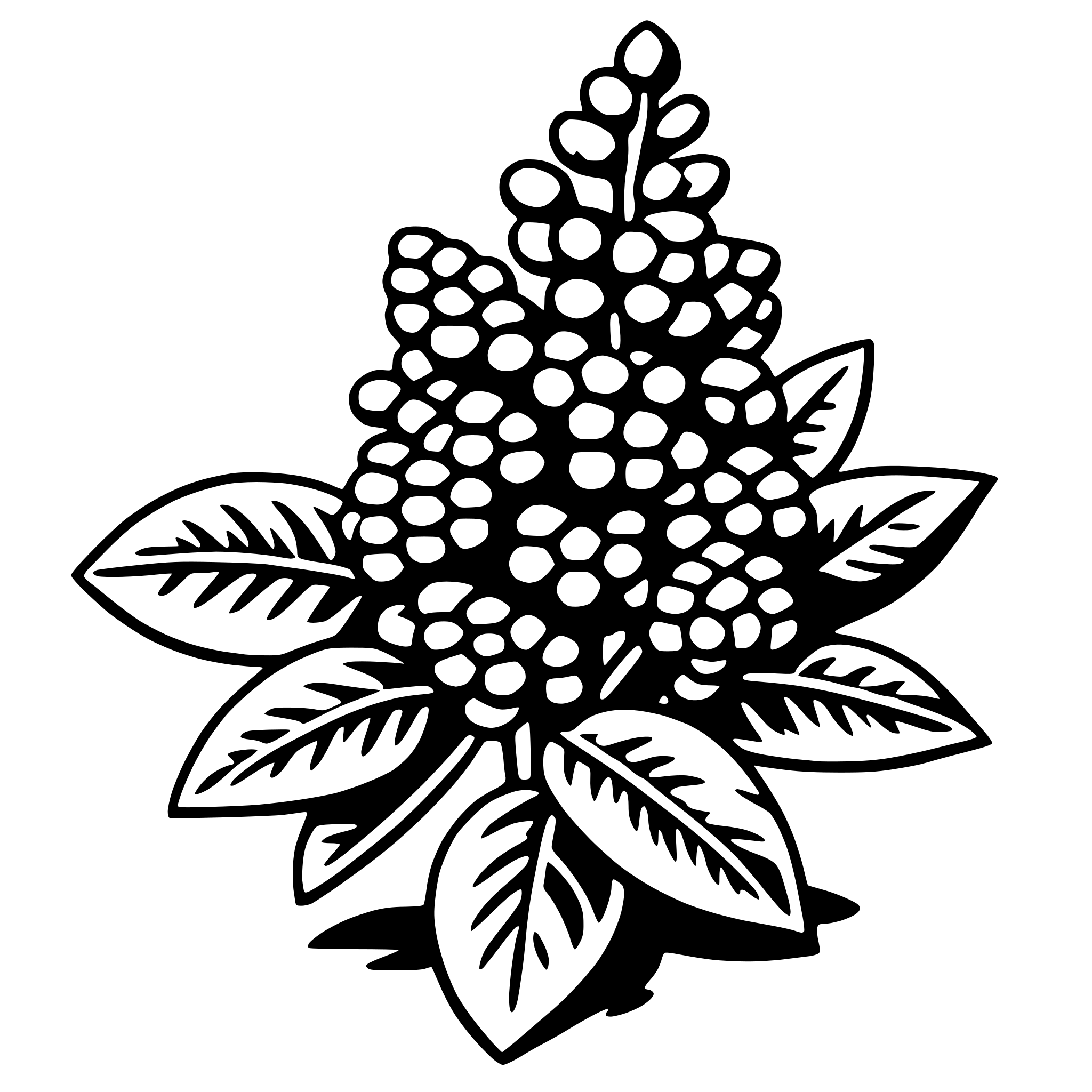AI-generated SVG of 'lilac'