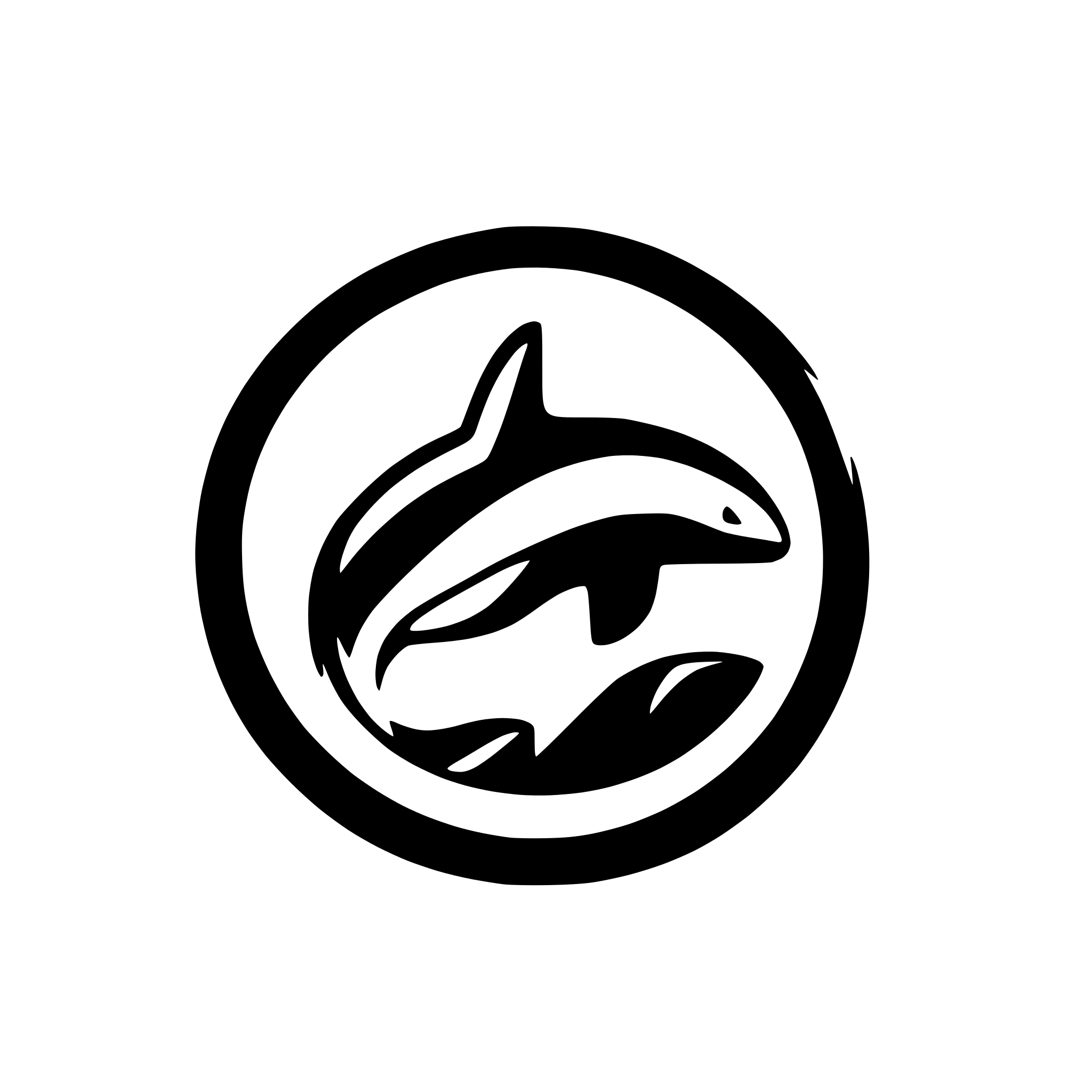 AI-generated SVG of 'orca'