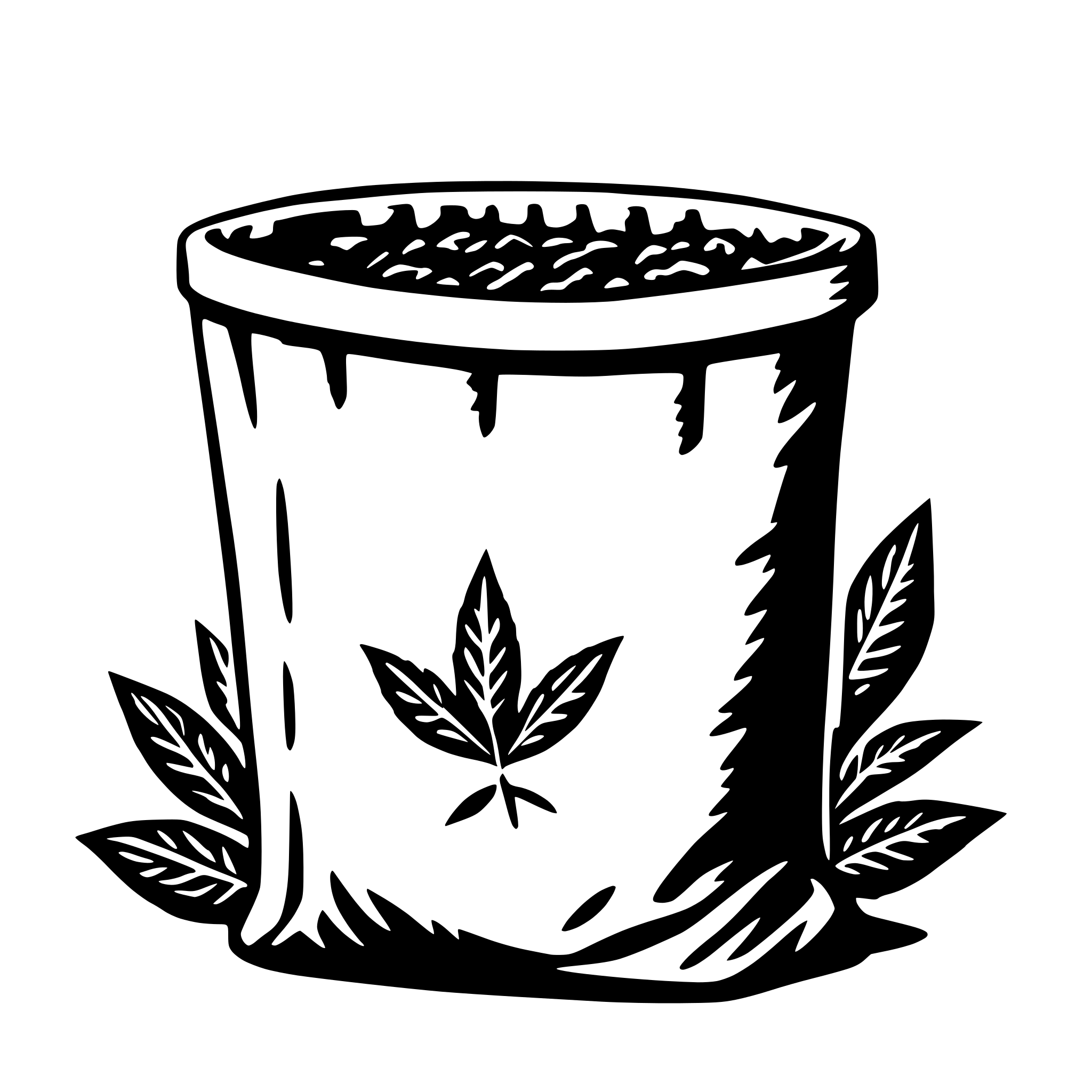 AI-generated SVG of 'Hemp Litter Bag'