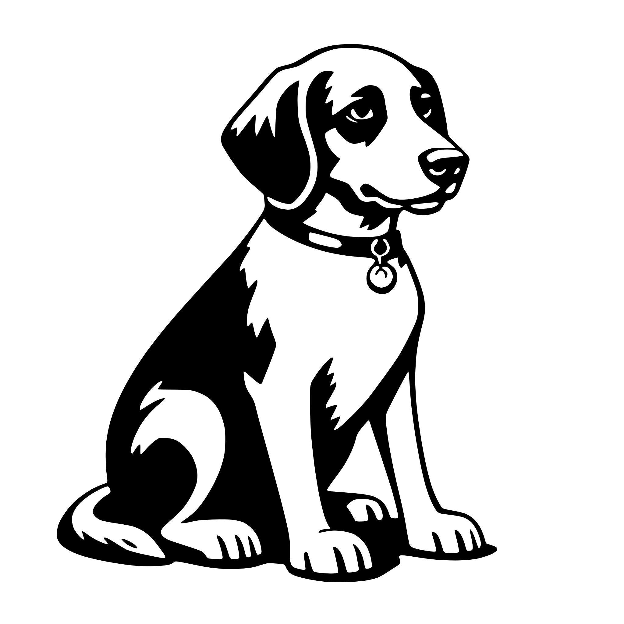 AI-generated SVG of a dog