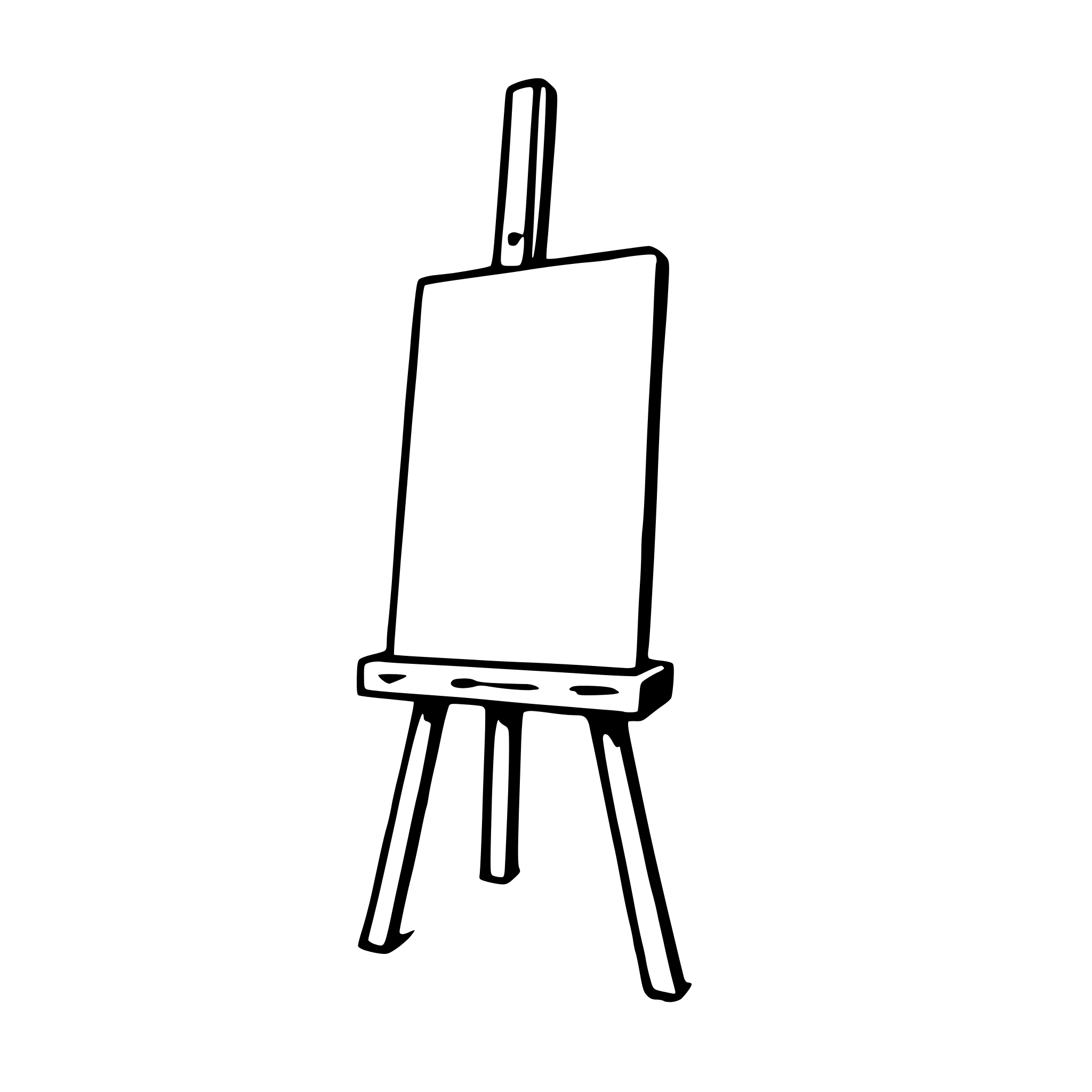 AI-generated SVG of a easel