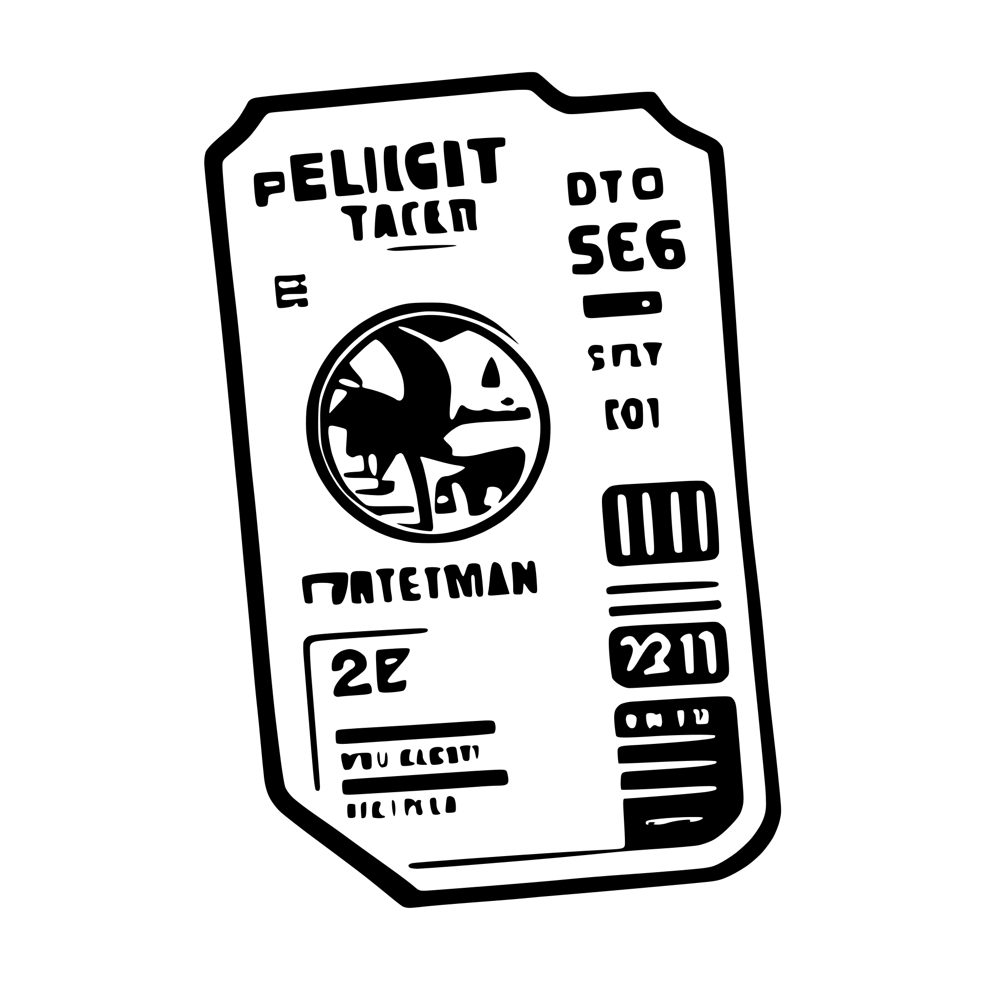 AI-generated SVG of 'flight ticket'