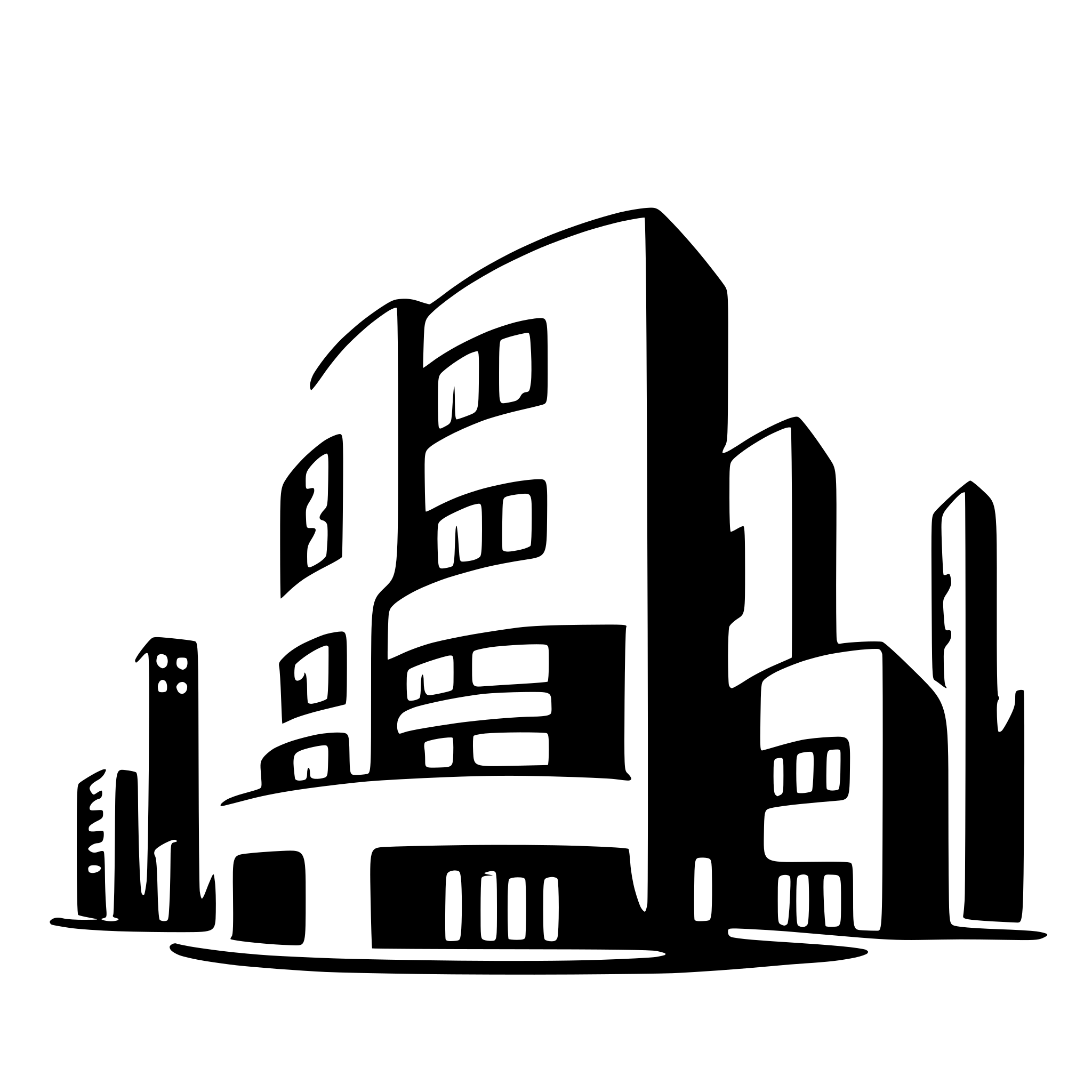 AI-generated SVG of a building