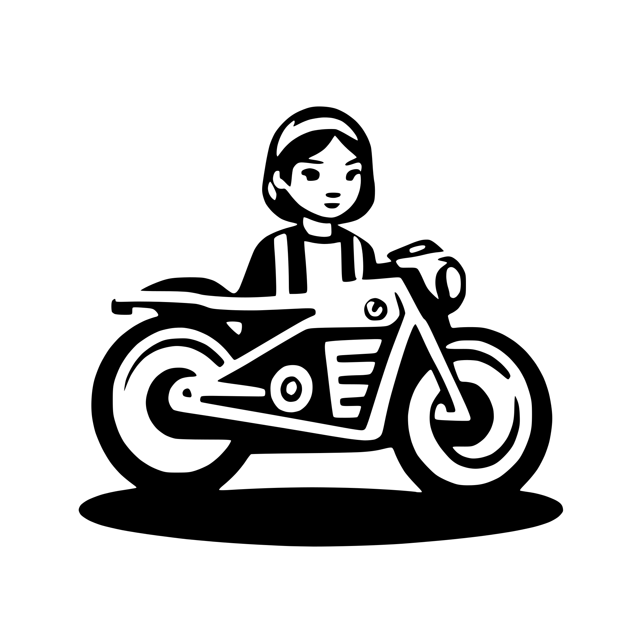 AI-generated SVG of 'iconic motorcyle'
