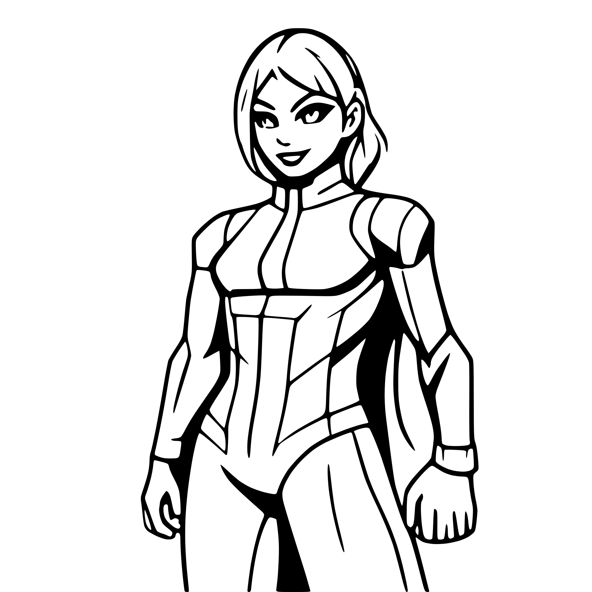 AI-generated SVG of a superhero