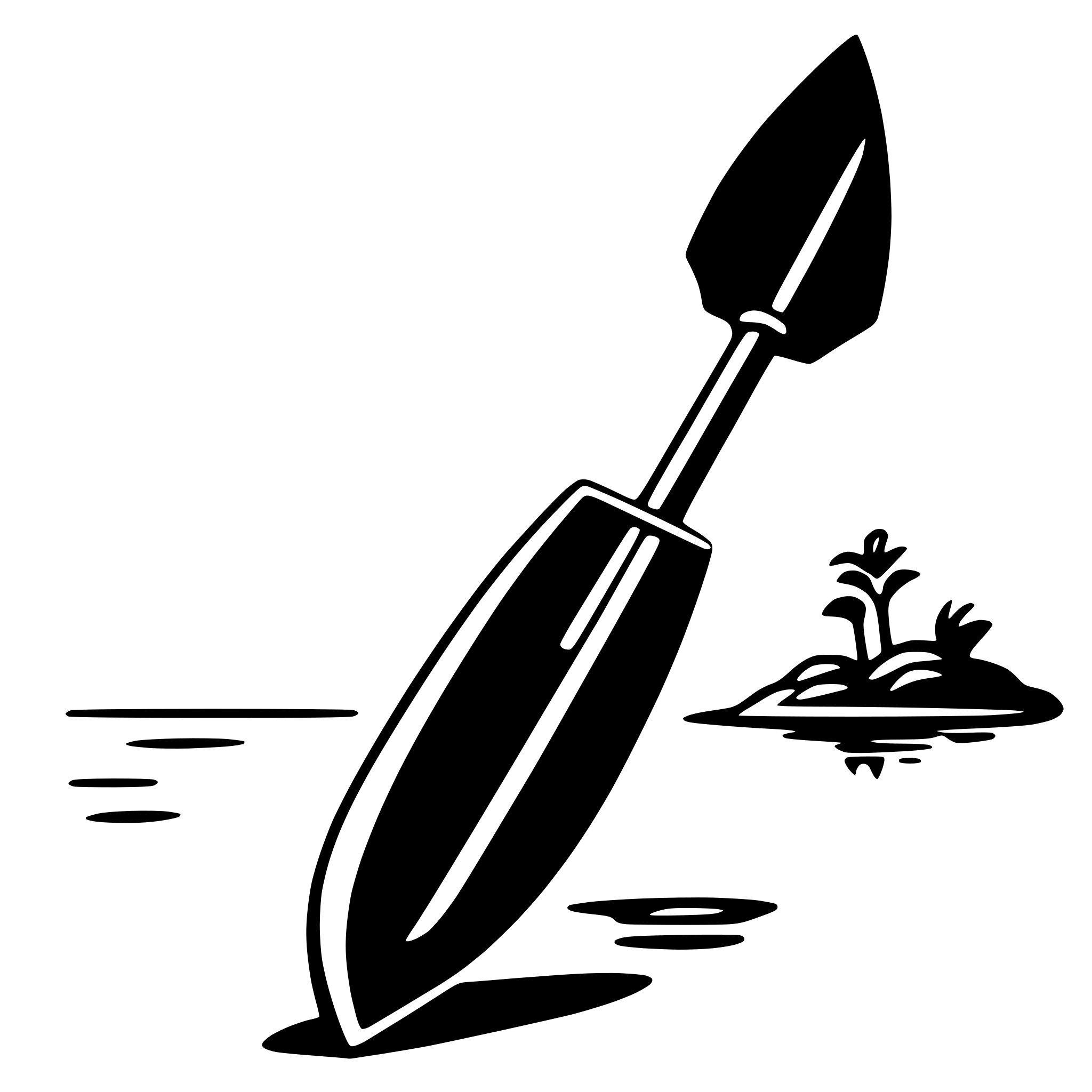 AI-generated SVG of a paddle