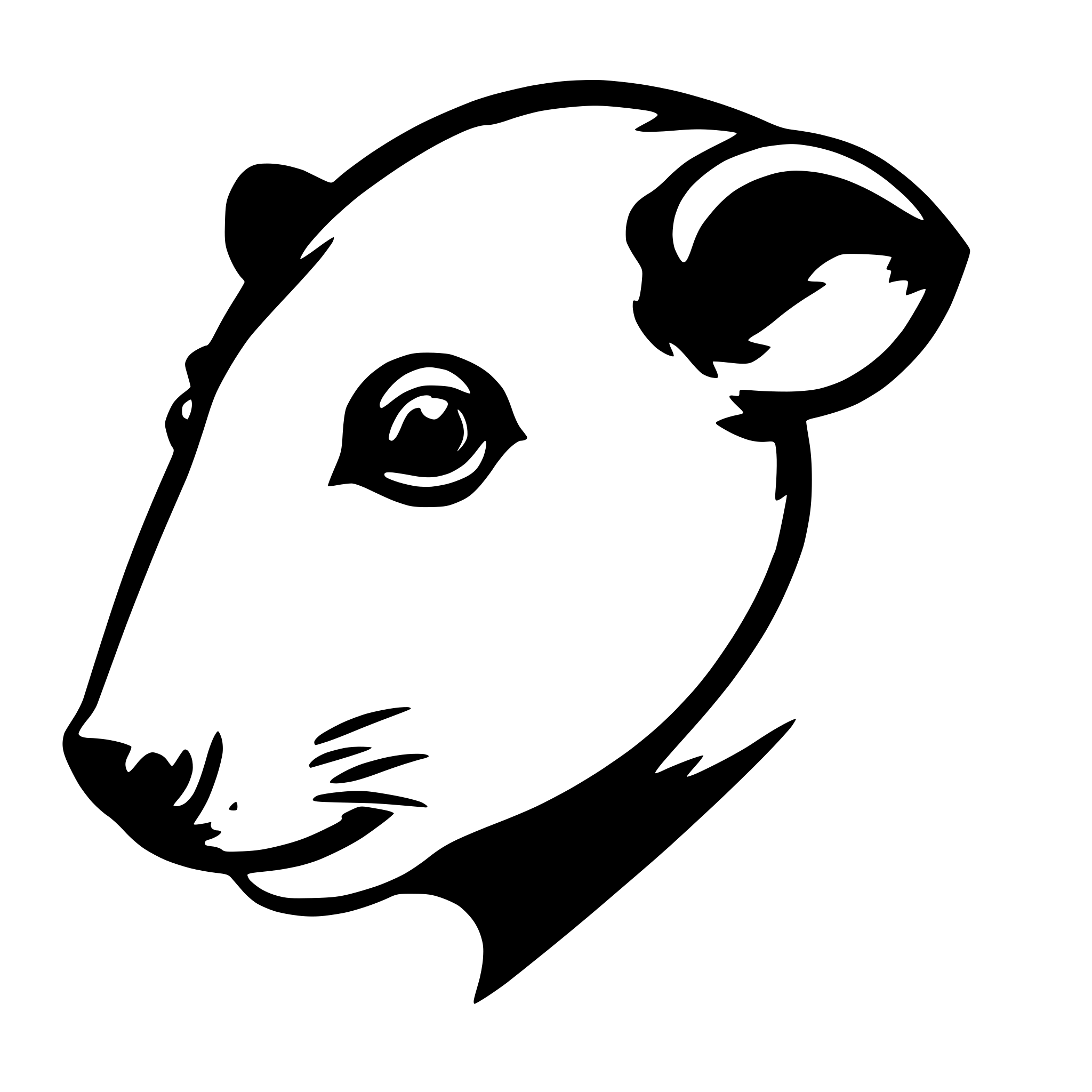 AI-generated SVG of a rat head