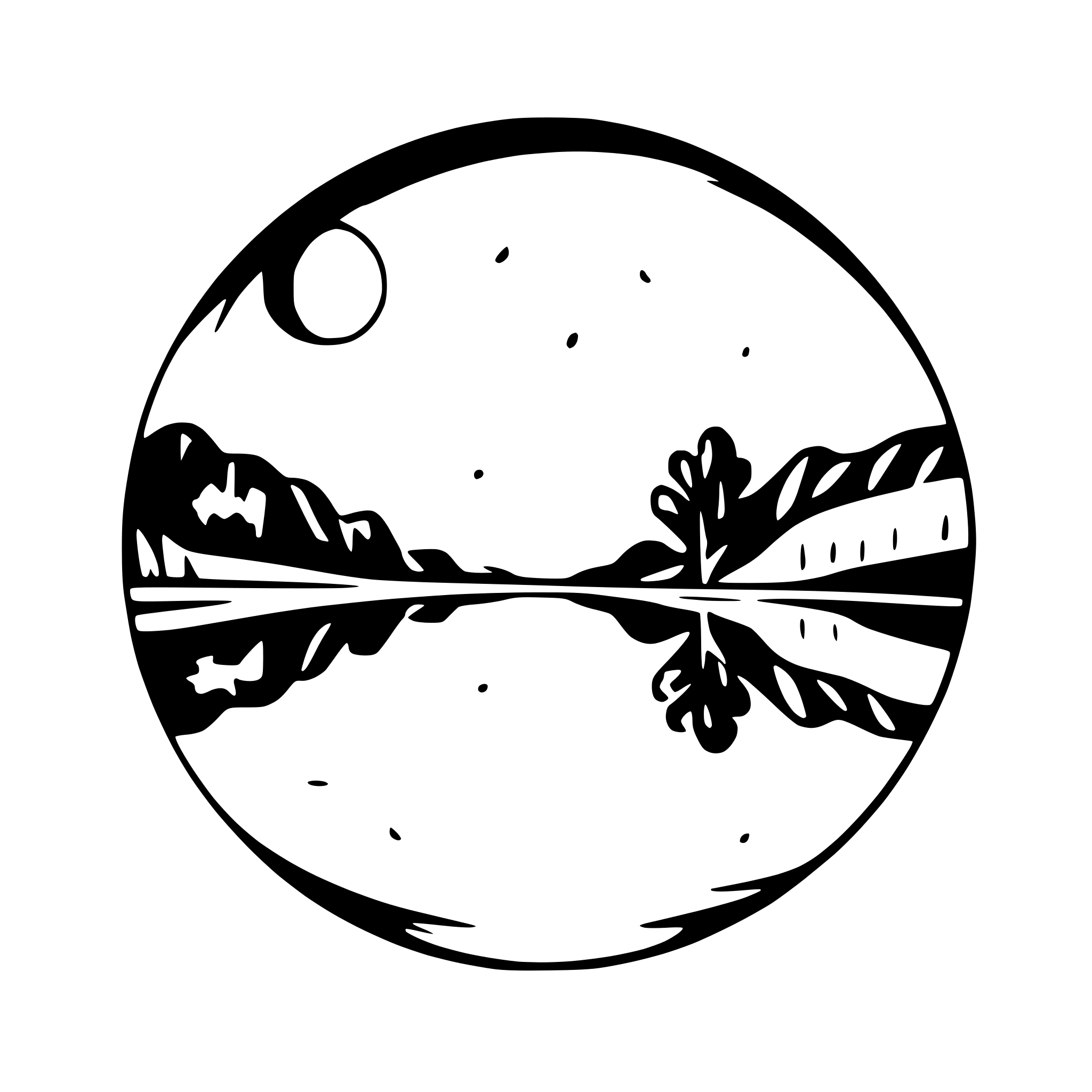 AI-generated SVG of a moon reflecting in lake