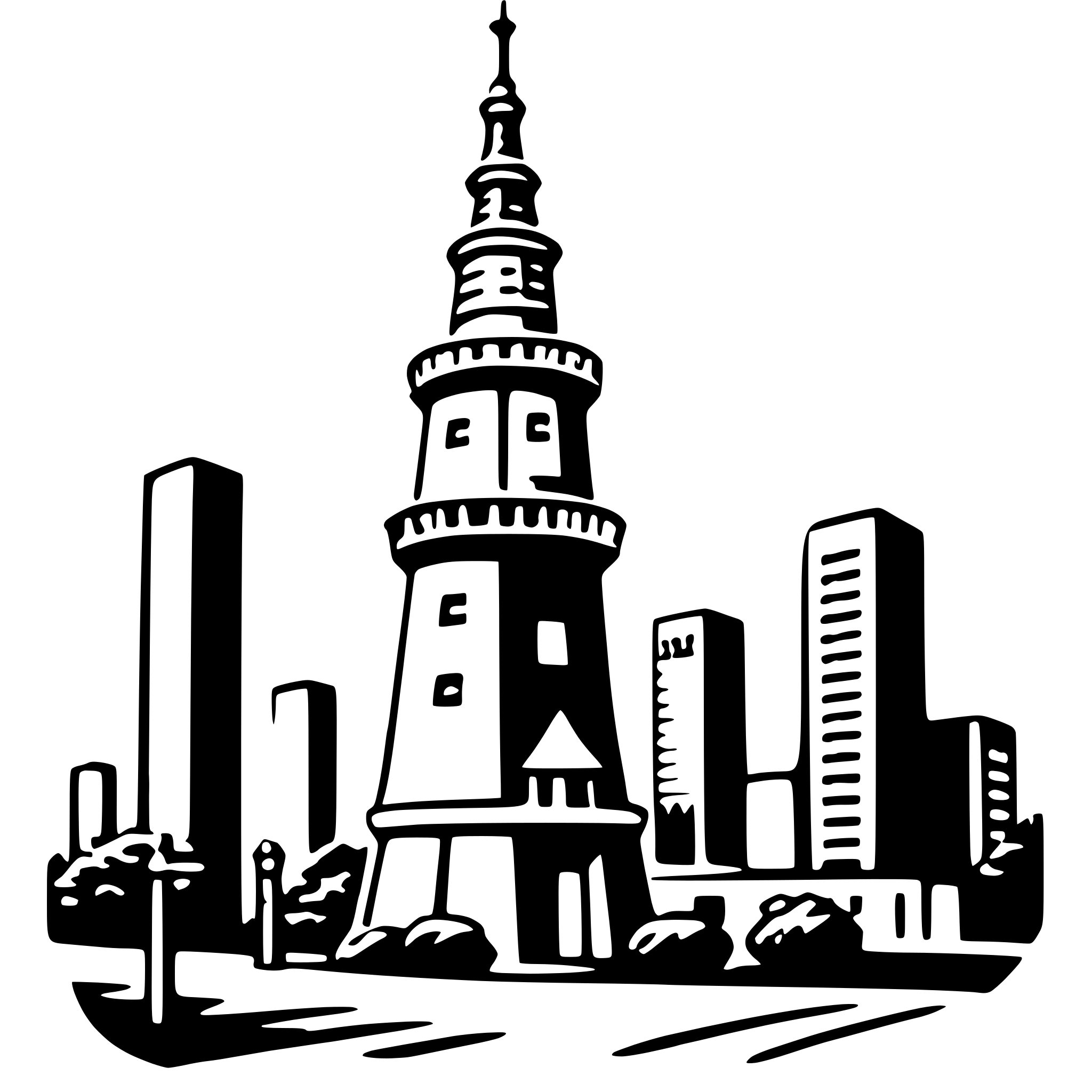 AI-generated SVG of a tokyo tower