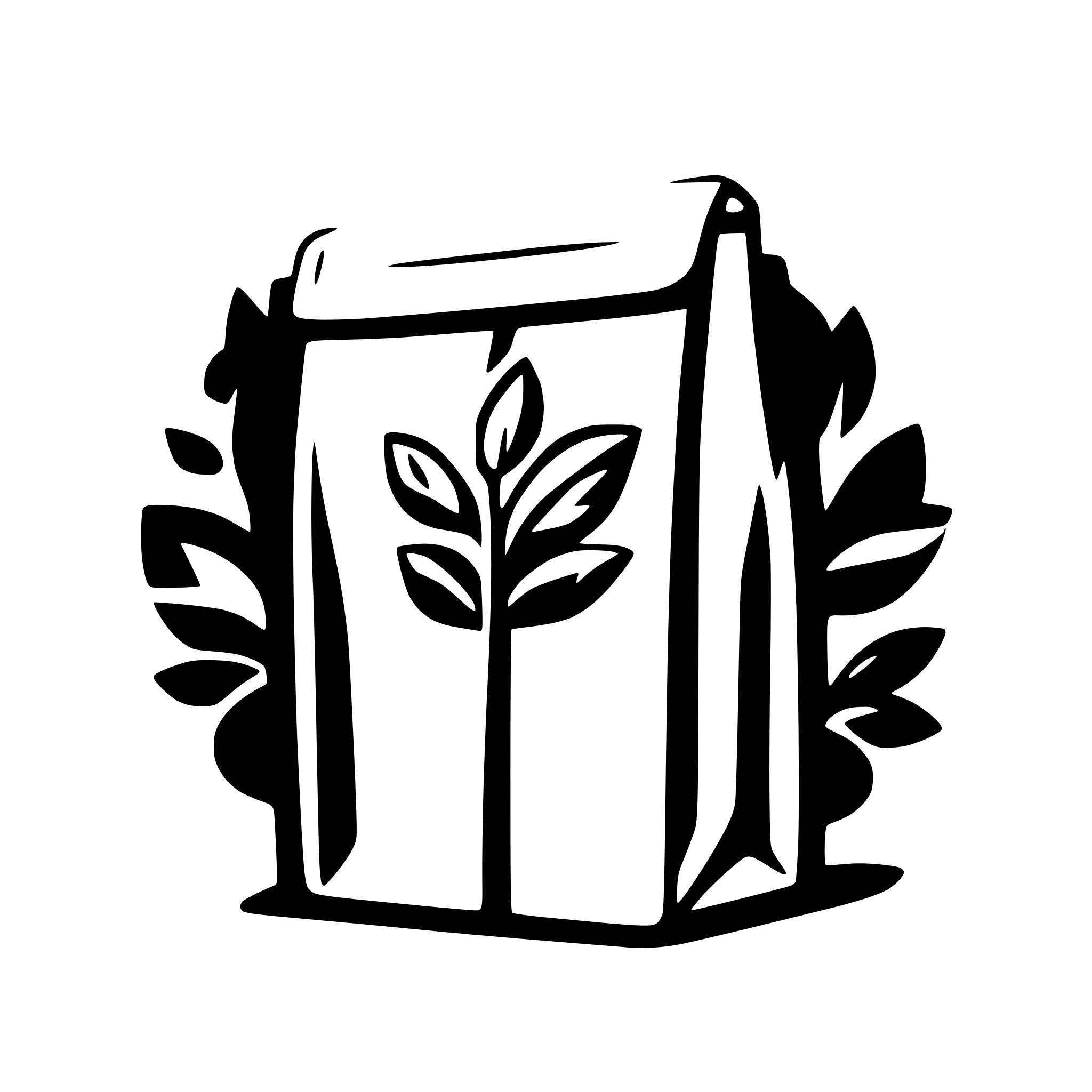 AI-generated SVG of 'minimalist logo for recyclable packaging, minimalist design of plastic bags, minimalist design of disposable cups and aluminum lunchbox'