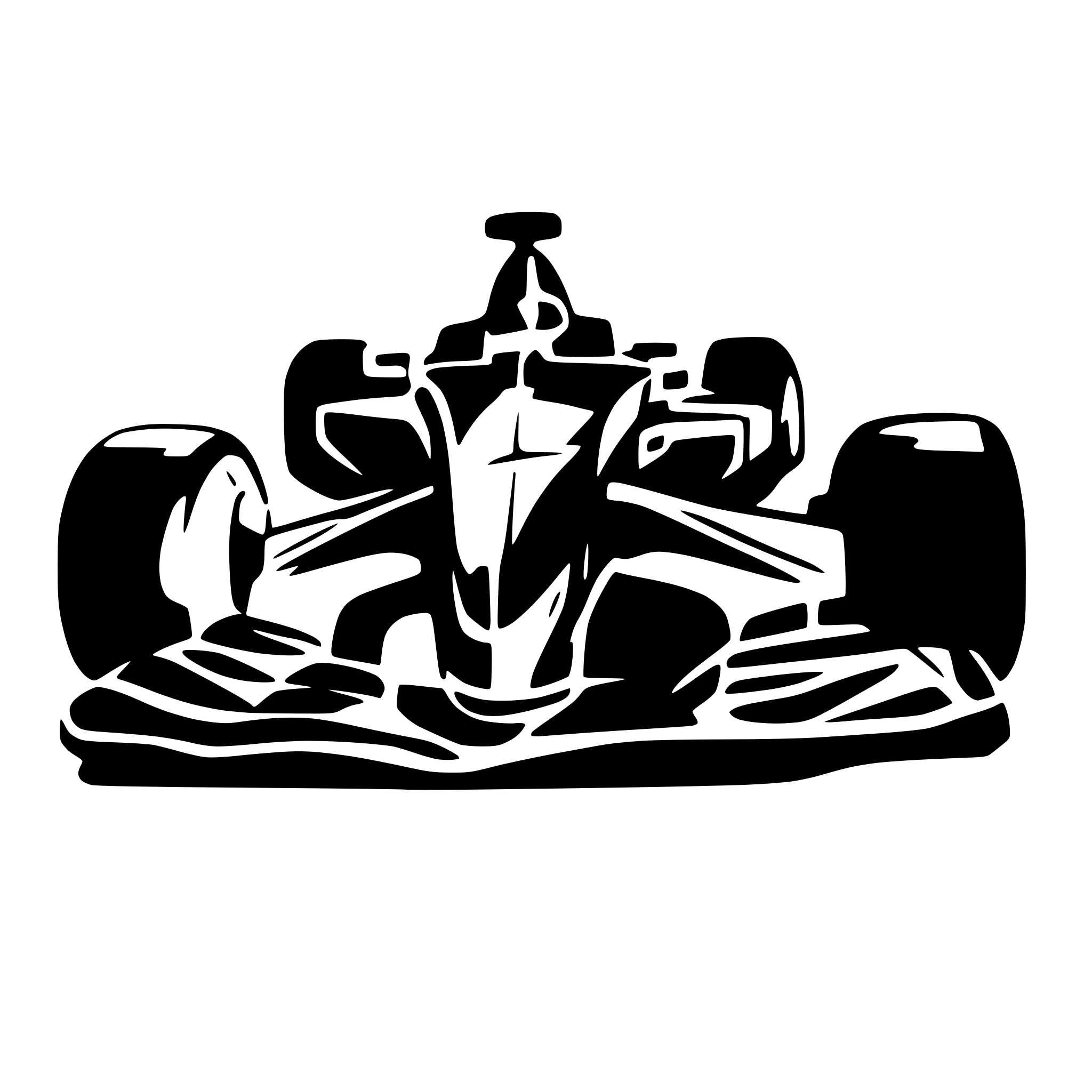 AI-generated SVG of 'a front facing f1 car'