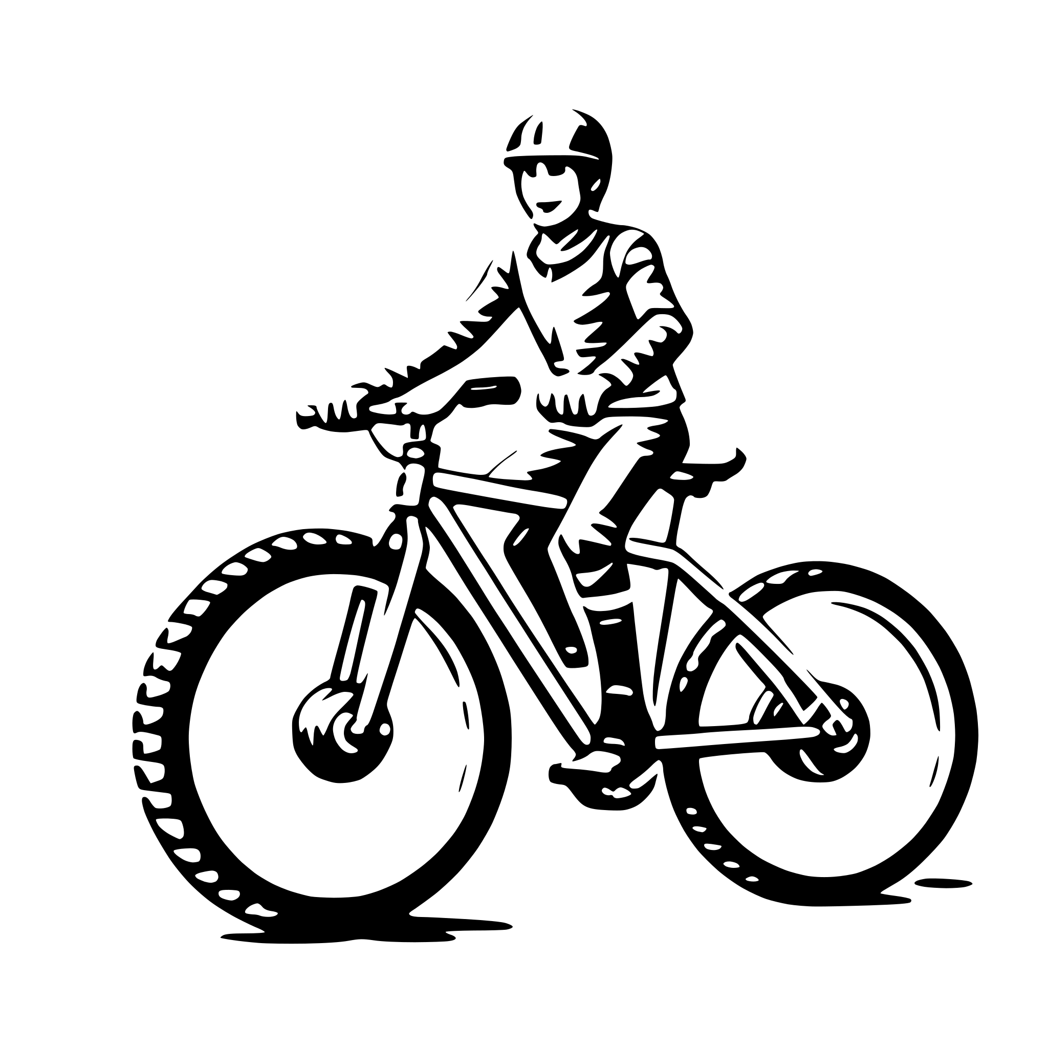 AI-generated SVG of a mountain bike