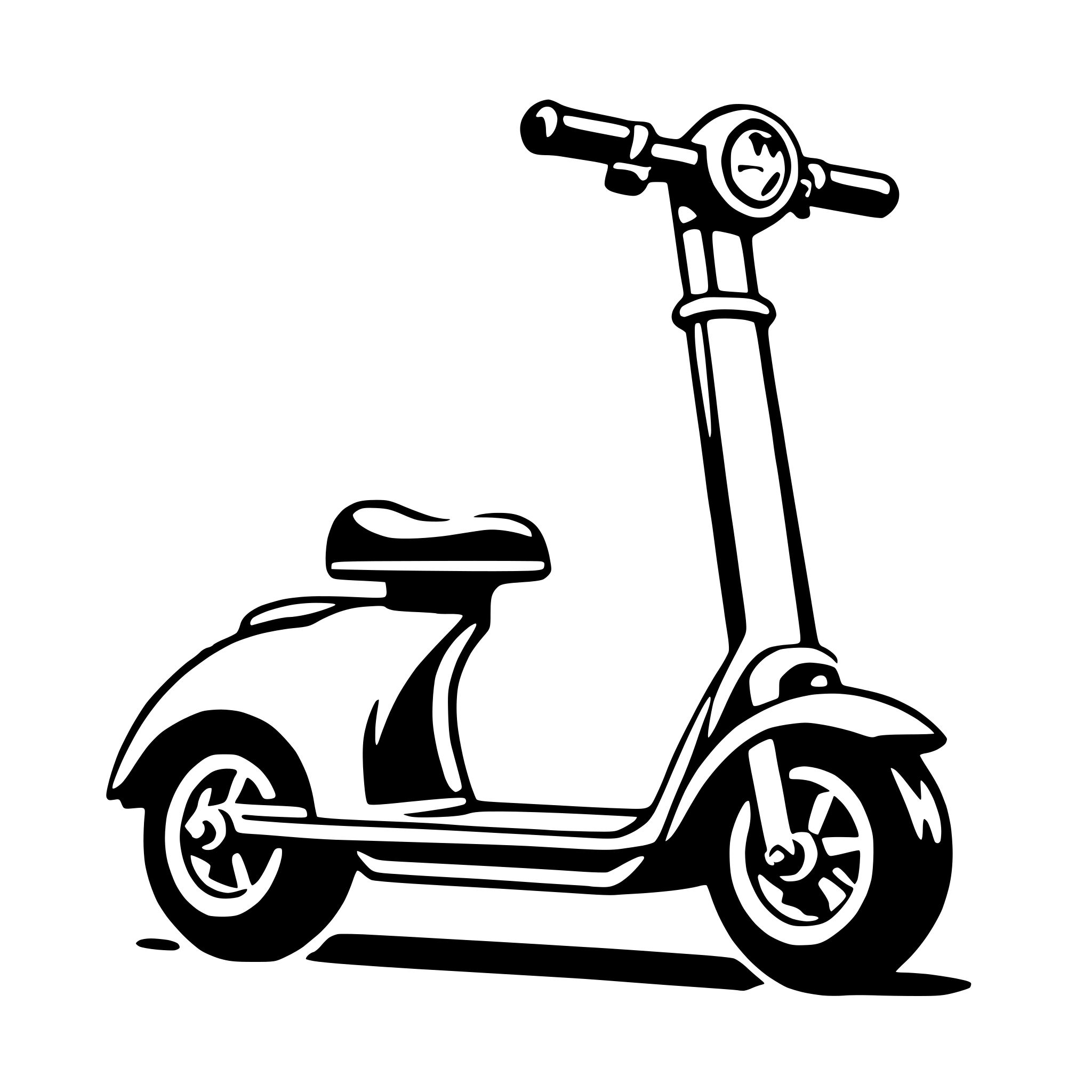 AI-generated SVG of a electric scooter
