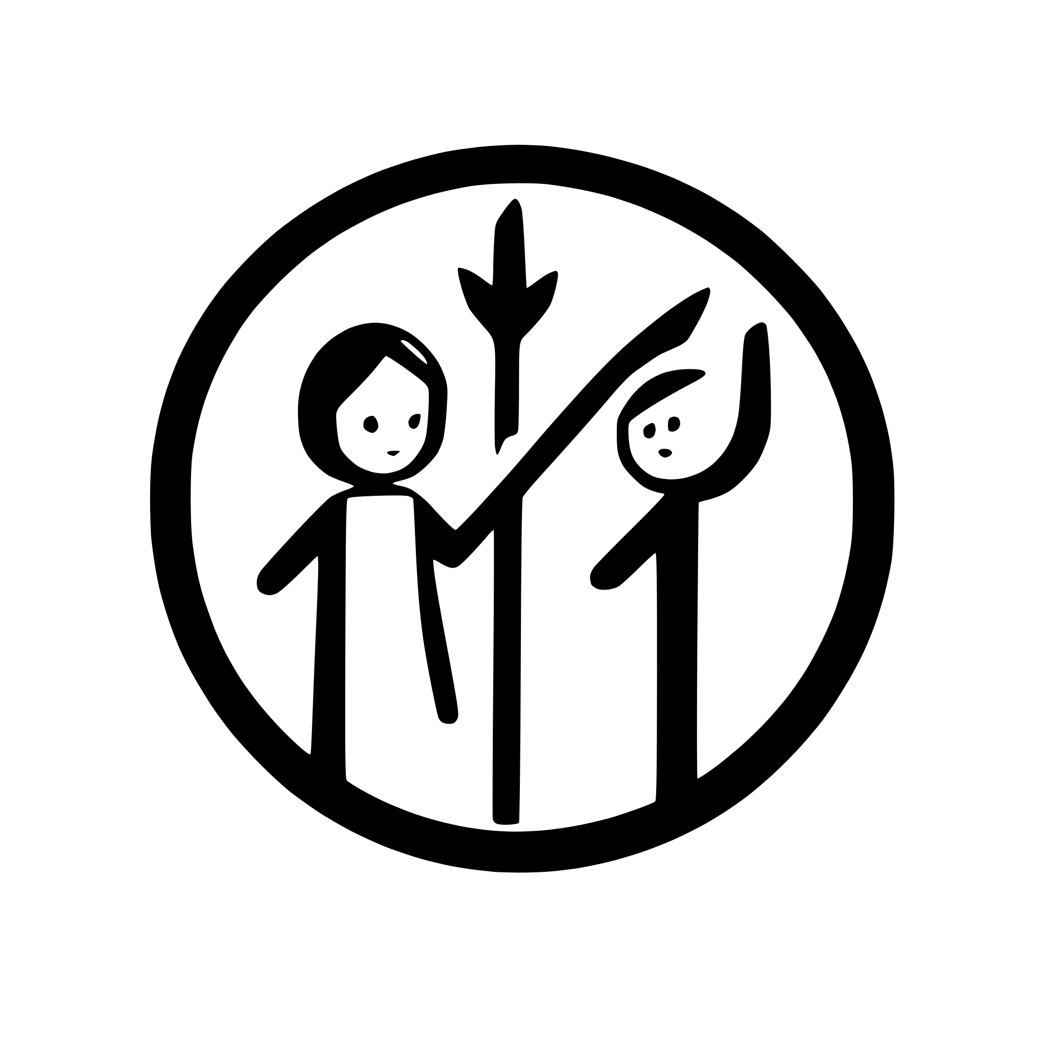 AI-generated SVG of a two people and an arrow (link) between them