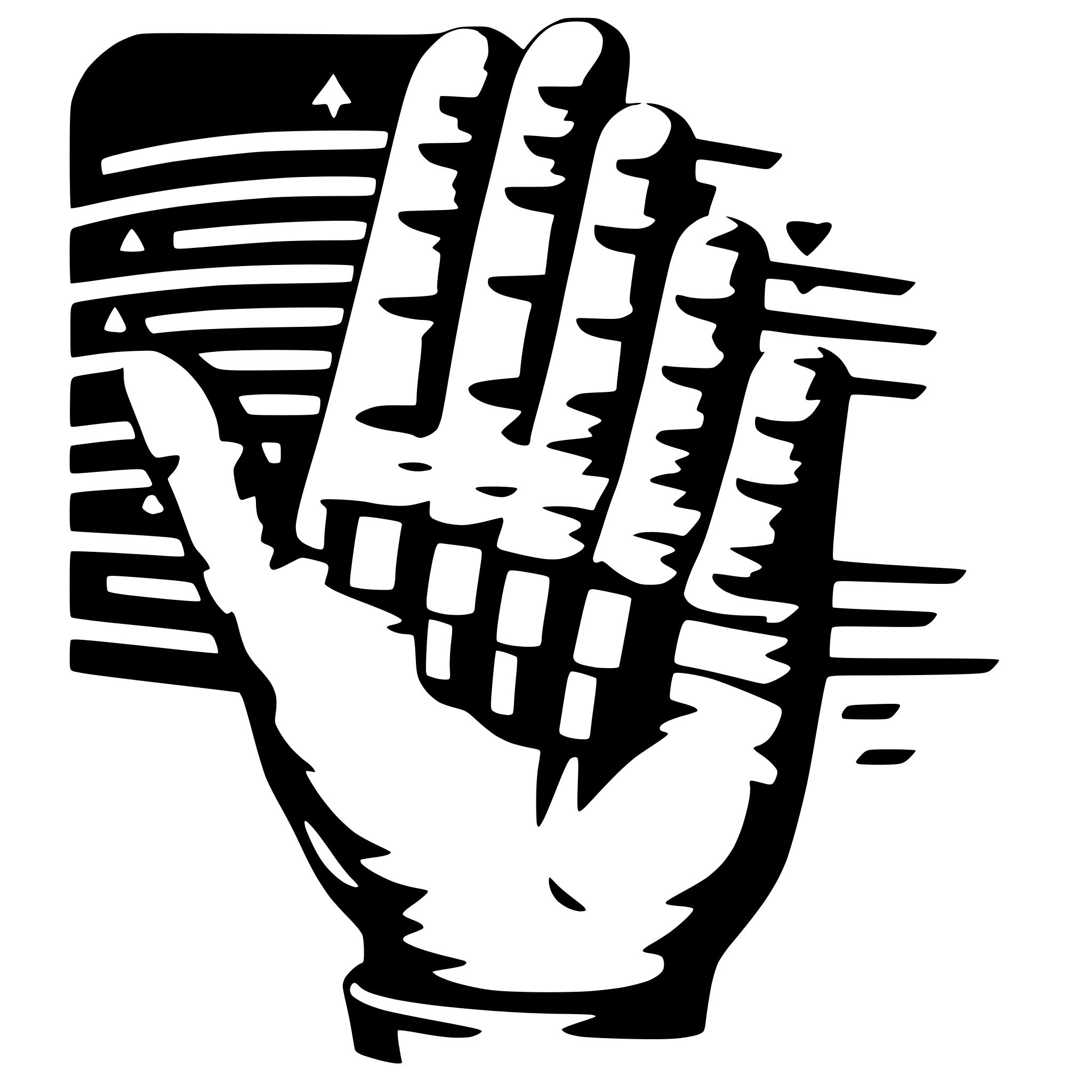 AI-generated SVG of a a hand that generates music