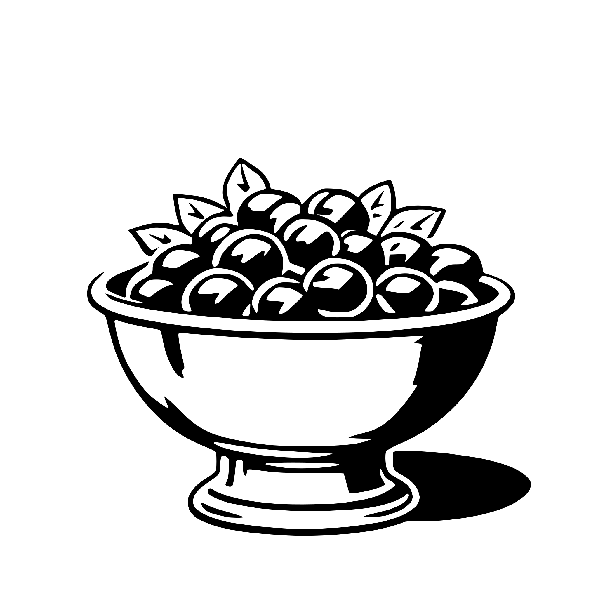 AI-generated SVG of 'punch bowl'