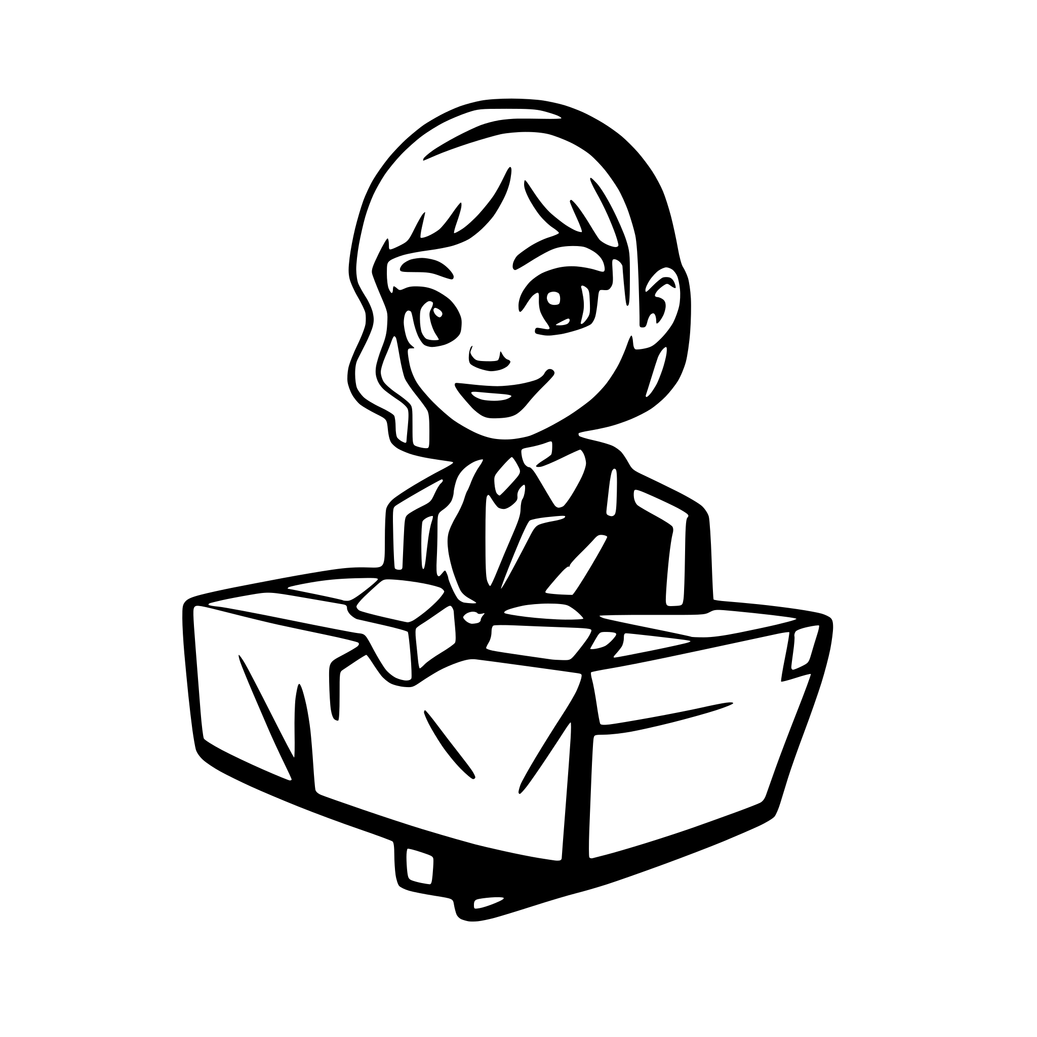 AI-generated SVG of a funeral