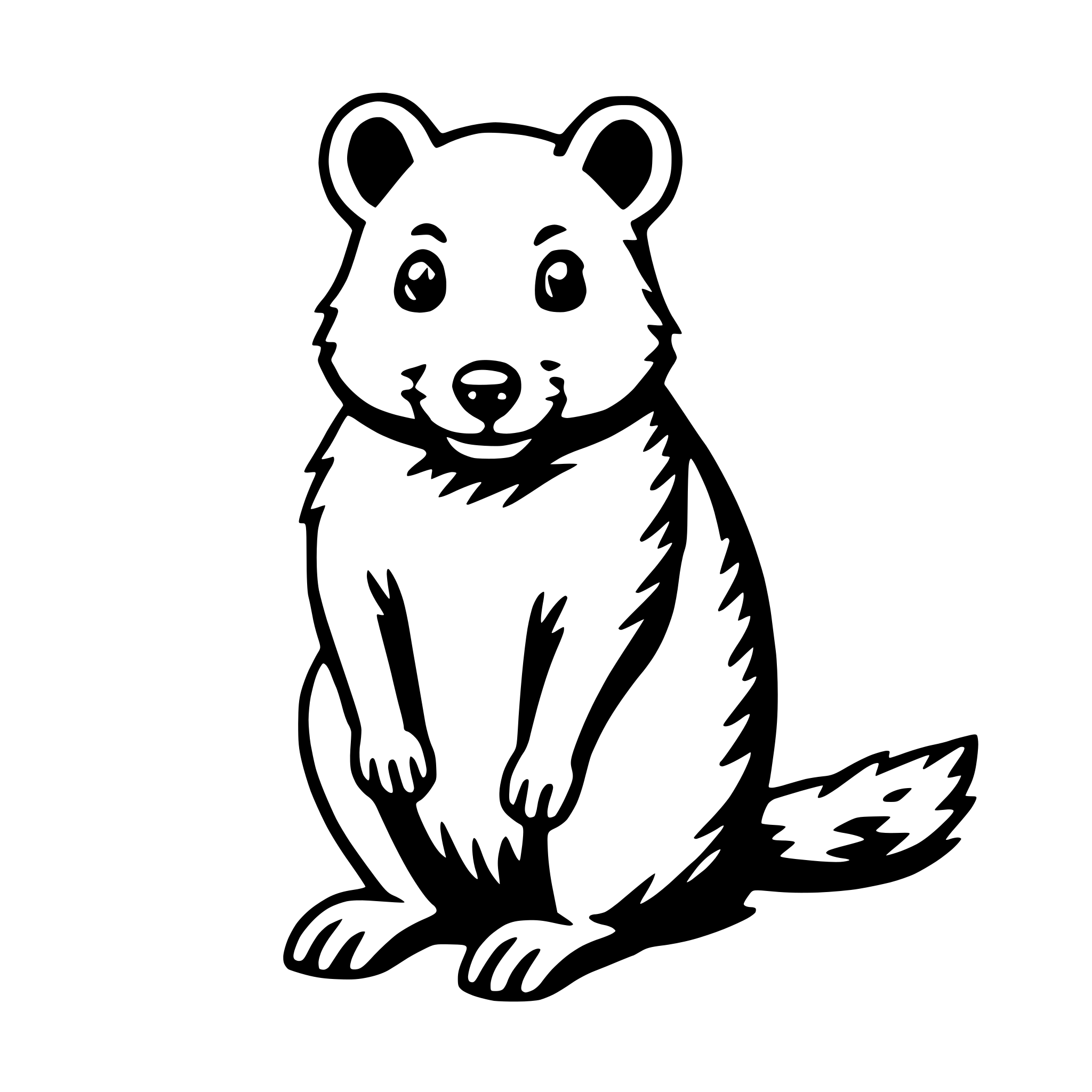 AI-generated SVG of 'quokka'