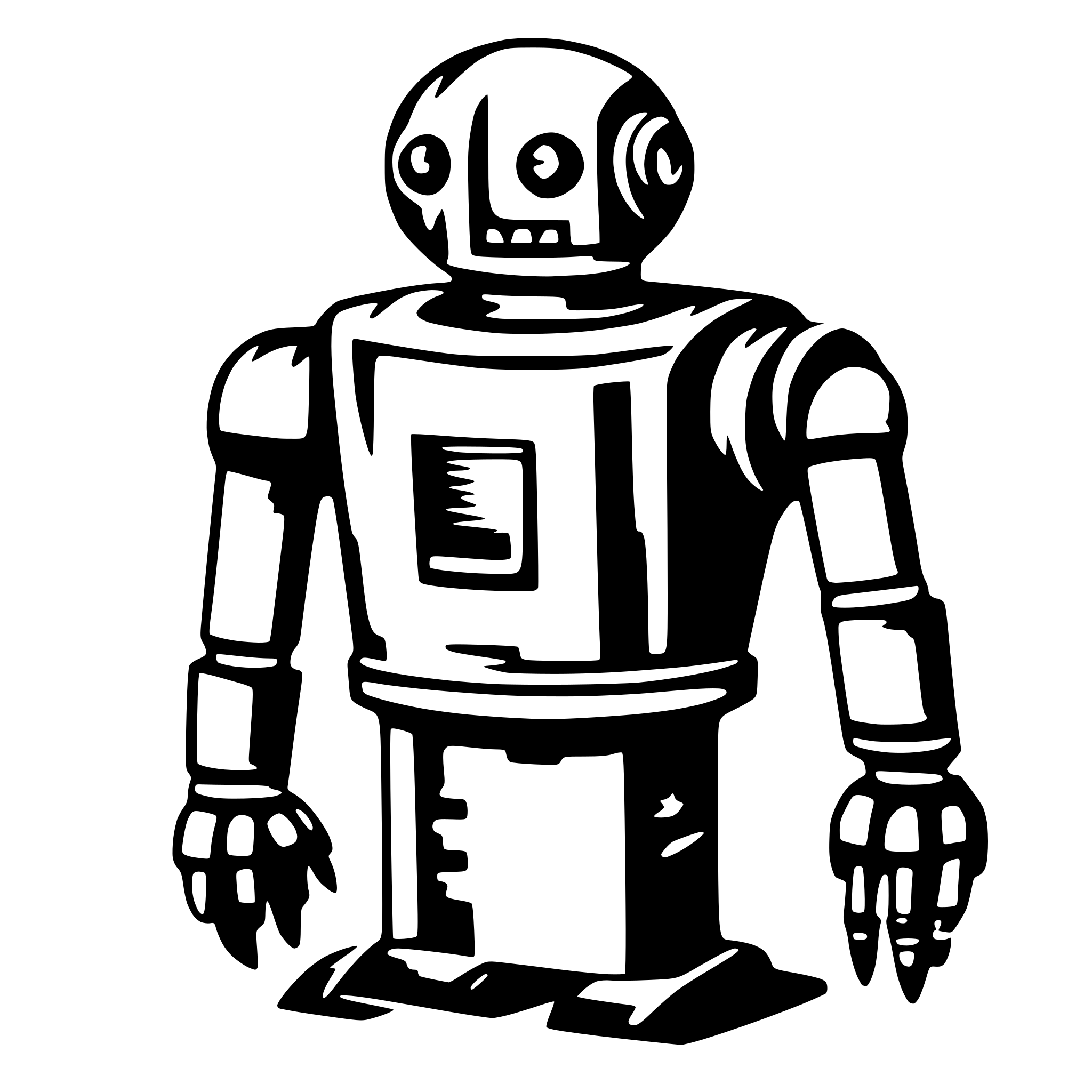 AI-generated SVG of a robot