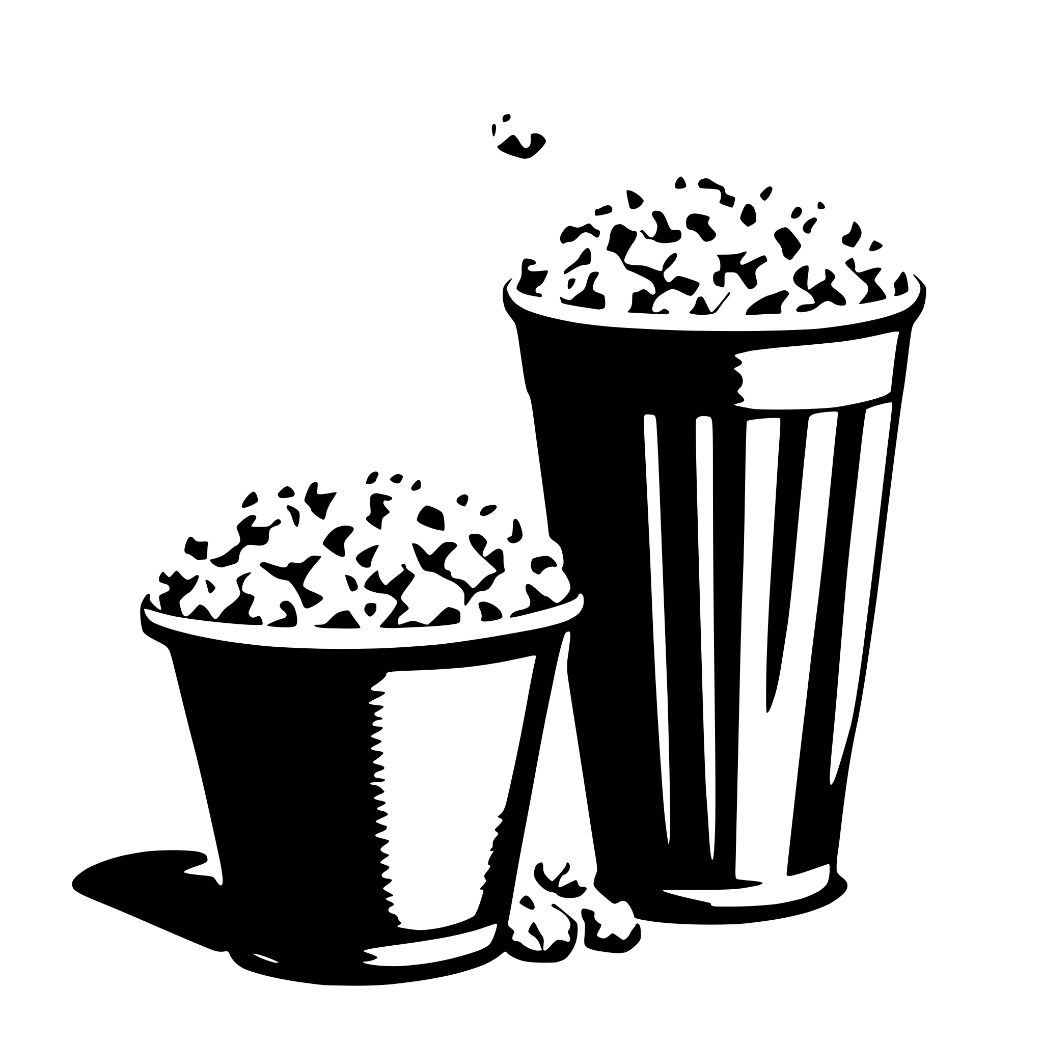 AI-generated SVG of 'popcorn and cola'