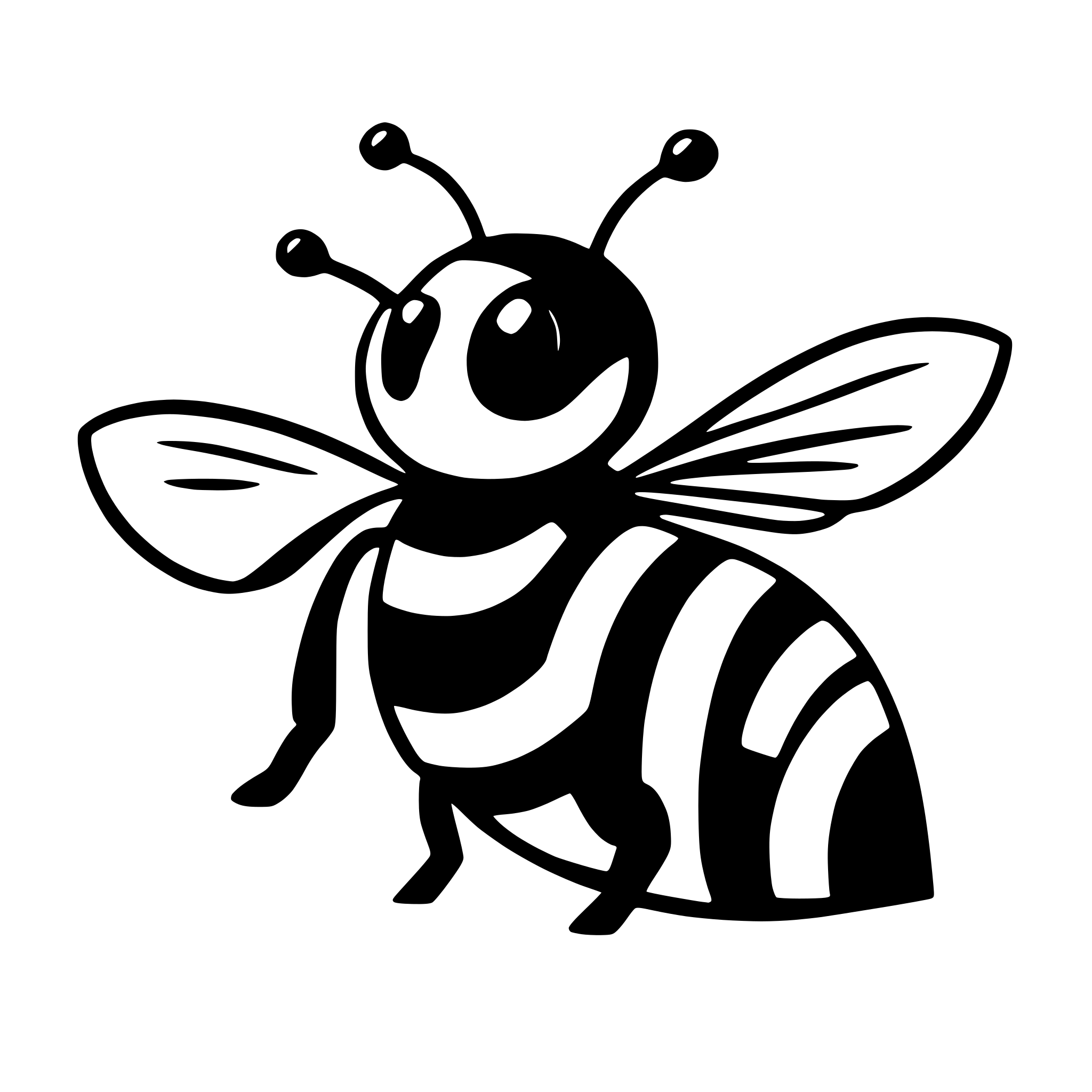 AI-generated SVG of 'bee'