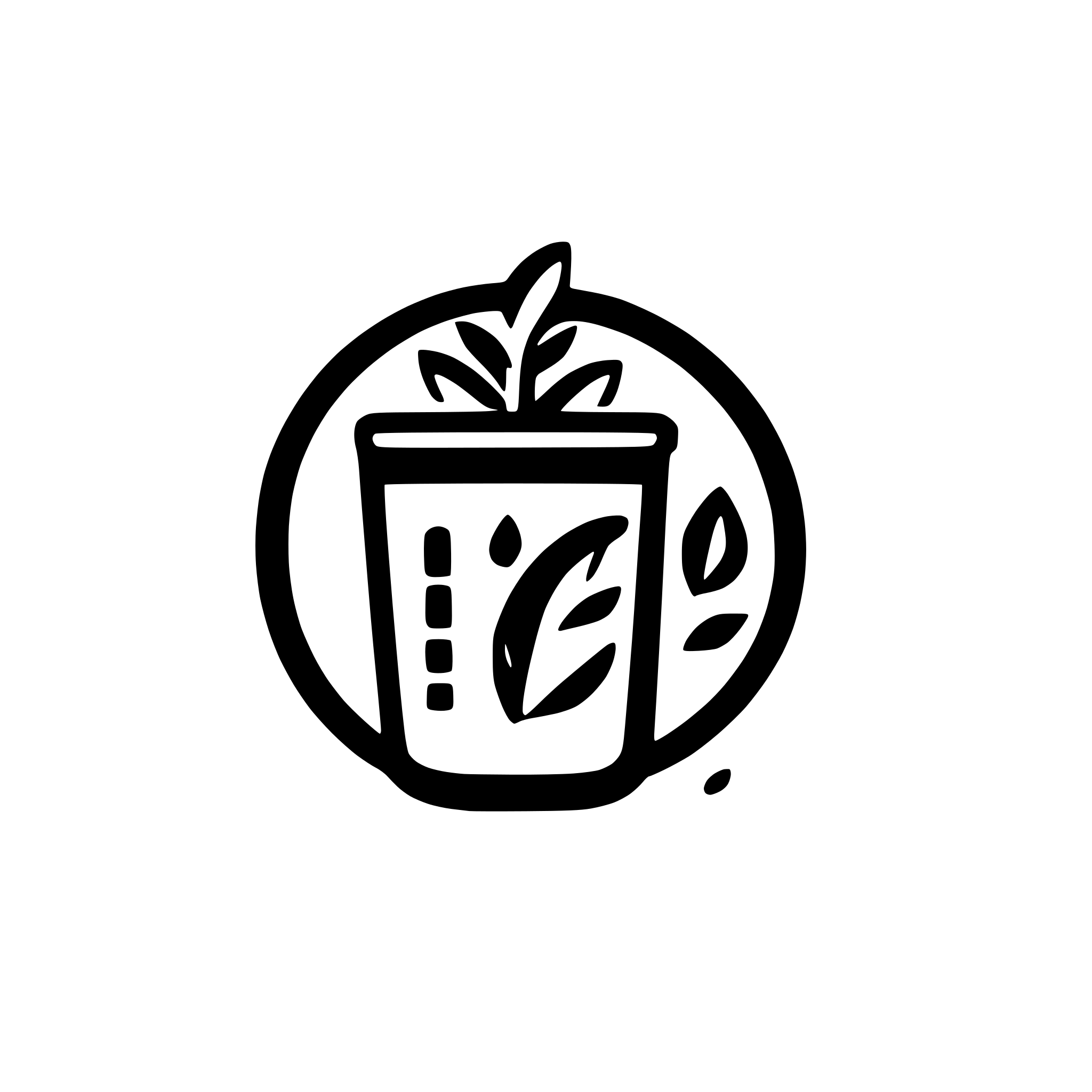AI-generated SVG of a "Minimalist line icon representing nutrition, designed for a modern habit tracker app. Clean, geometric, consistent stroke width, mono-color, optimized for mobile UI, light background, SVG vector style."