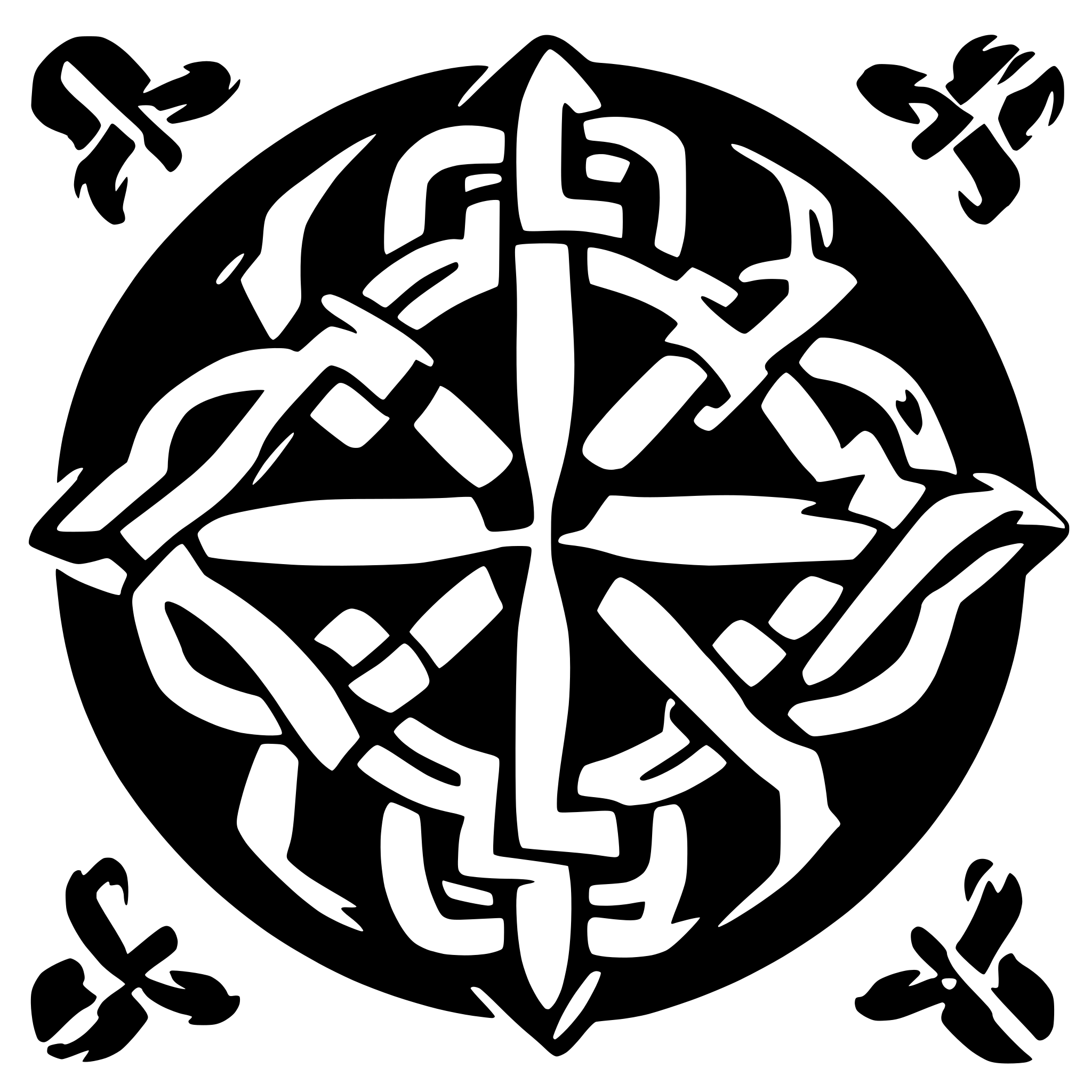 AI-generated SVG of 'celtic circle knot'