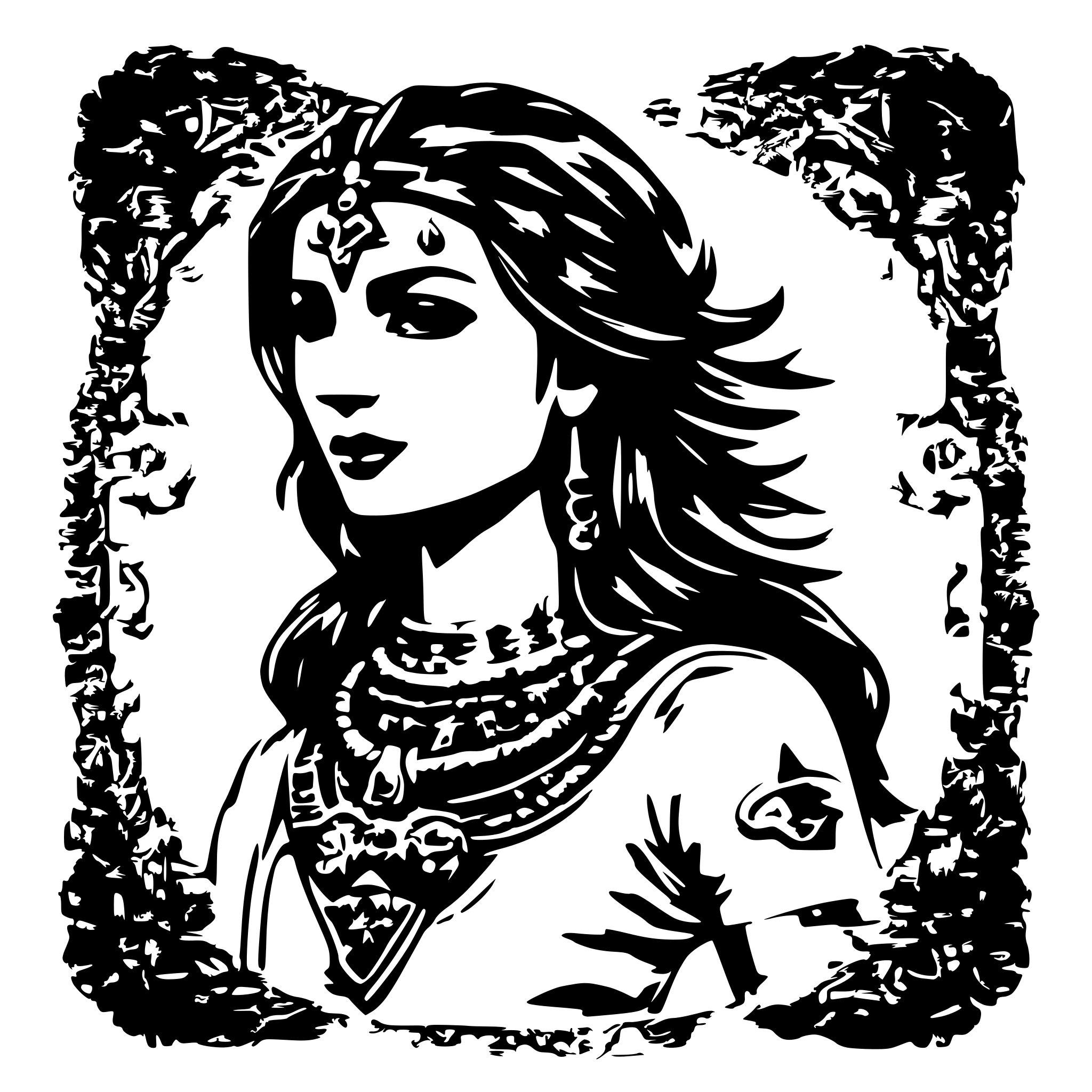 AI-generated SVG of 'Maa shailaputri'
