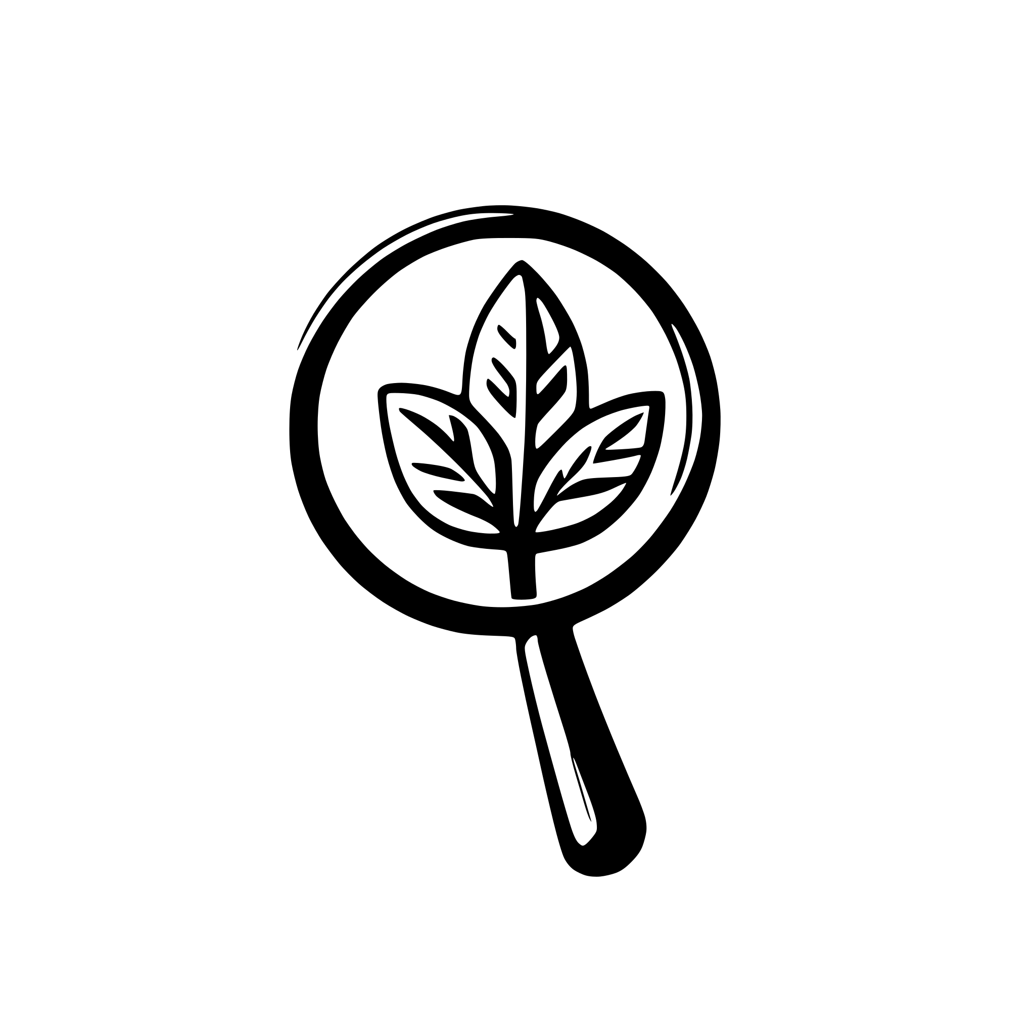 AI-generated SVG of 'carrot with a magnifying glass'